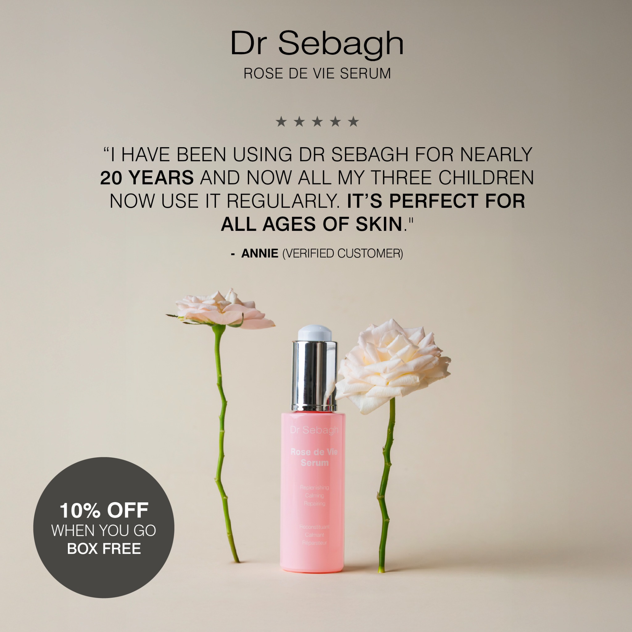 Choose box-free and save 10%.