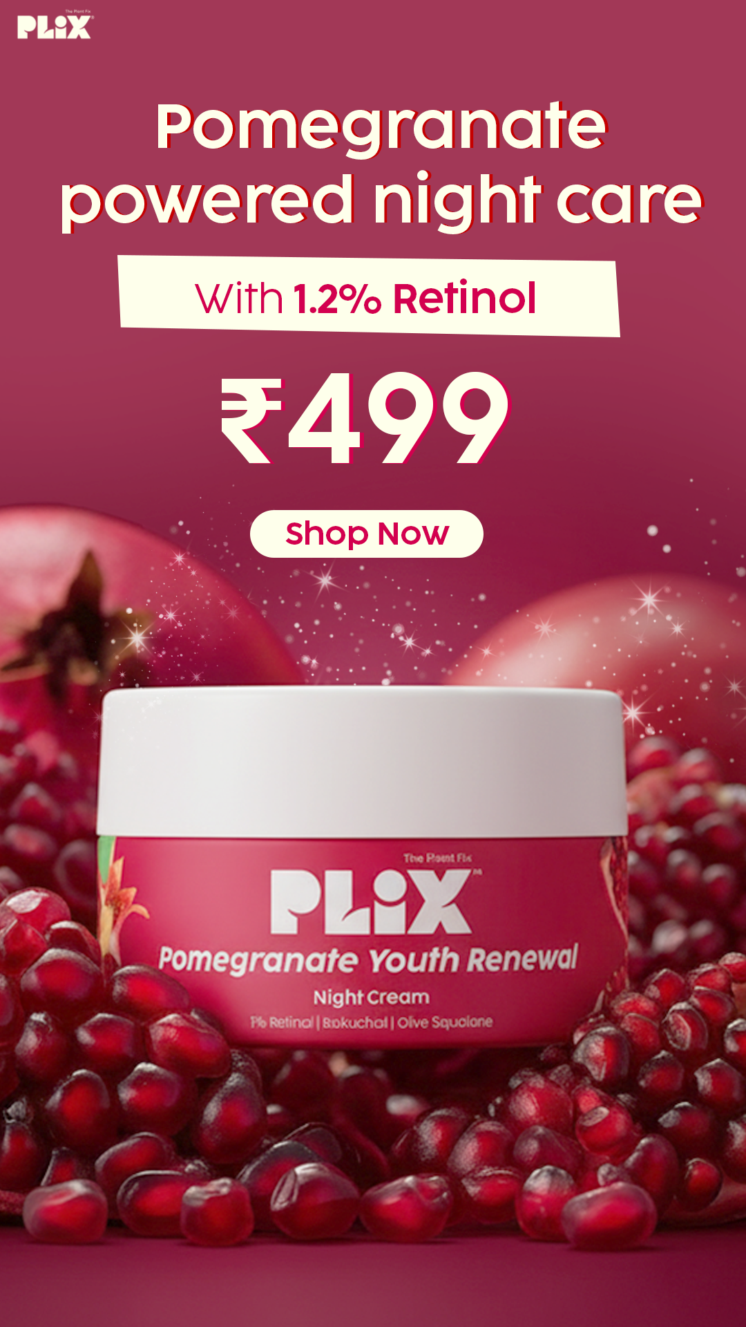 Pomegranate Youth Renewal Night Cream at 499