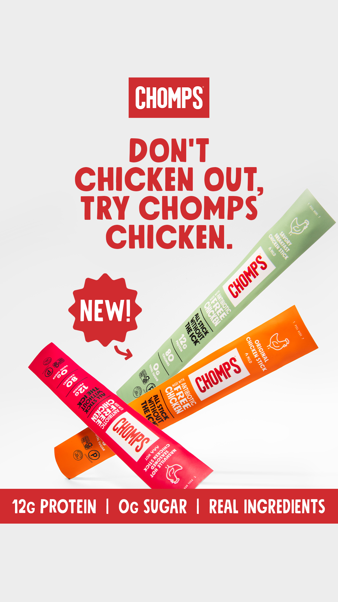 Our newest protein is here and available in three different flavors. ��Original Chicken brings the warmth & comfort of a home-cooked meal to a convenient snack. Nashville Hot Chicken is an ode to Music City with spicy no