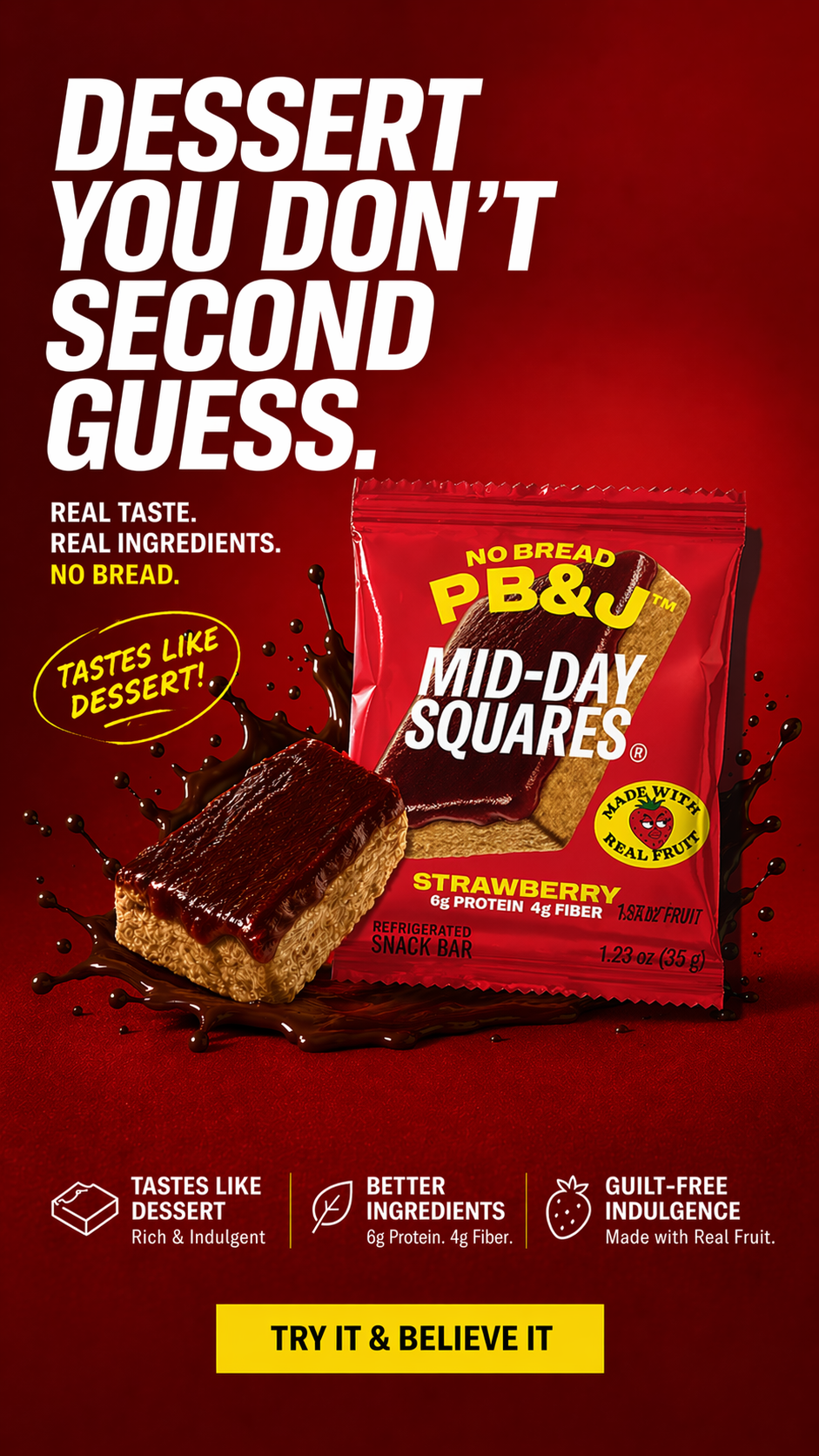 💪 NEW PB&J Flavor | Mid-Day Squares