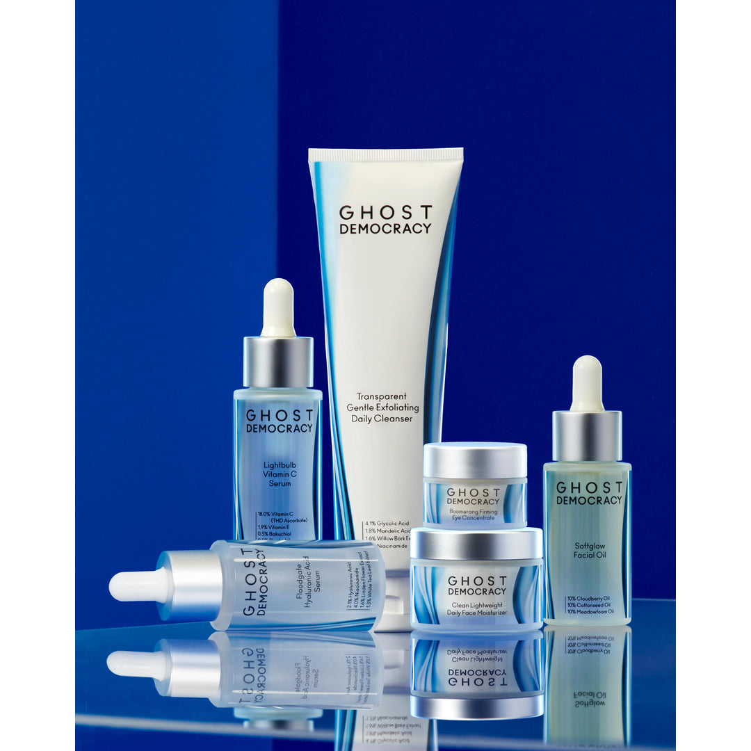 The Clean(er) Collection: Cleanser, 2 Serums, Moisturizer, Facial Oil
