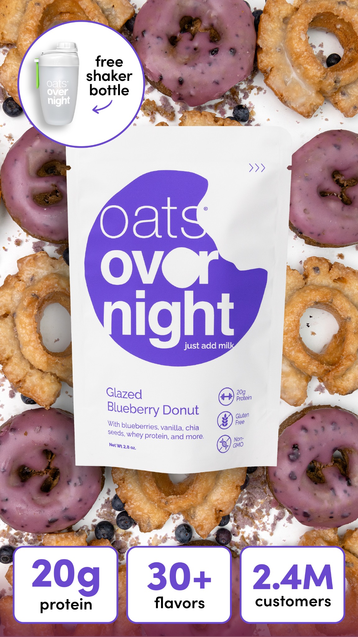 Spoon-free breakfast with 20g protein.
