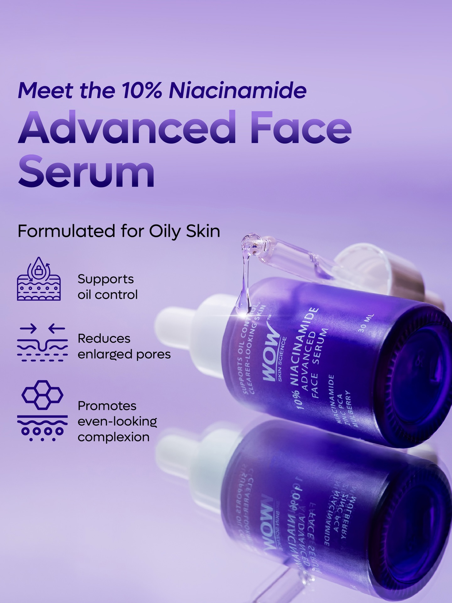 10% Niacinamide Face Serum Oil Control & Even Complexion | WOW