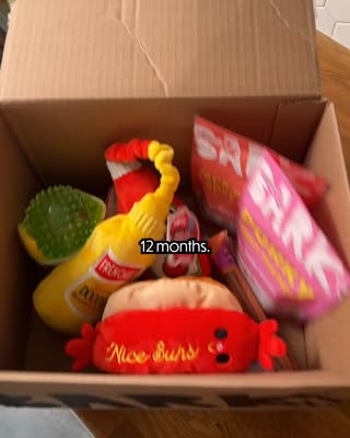A FREE toy every month. For a year.