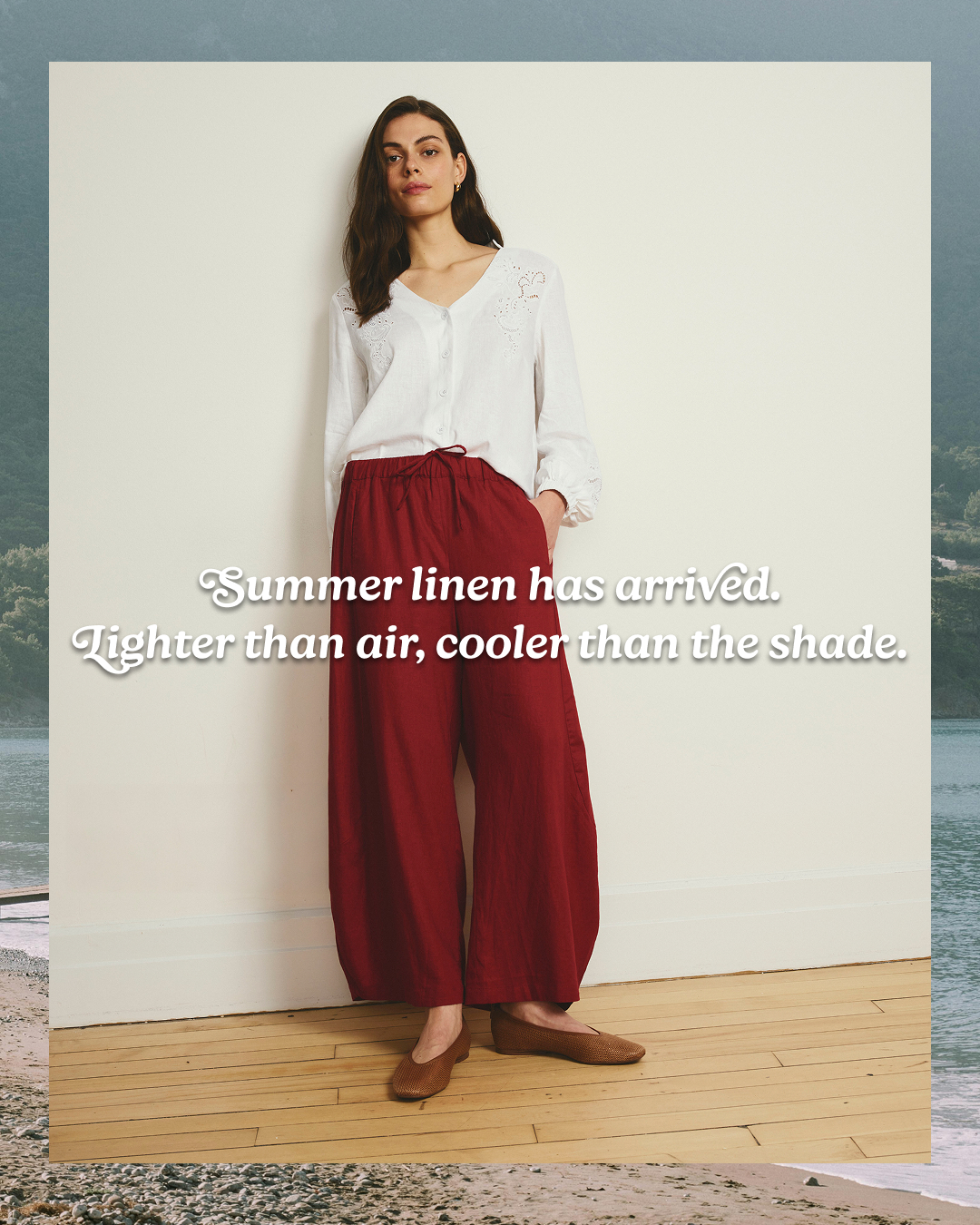Spring is calling. Answer in Linen. Sizes 00-40.