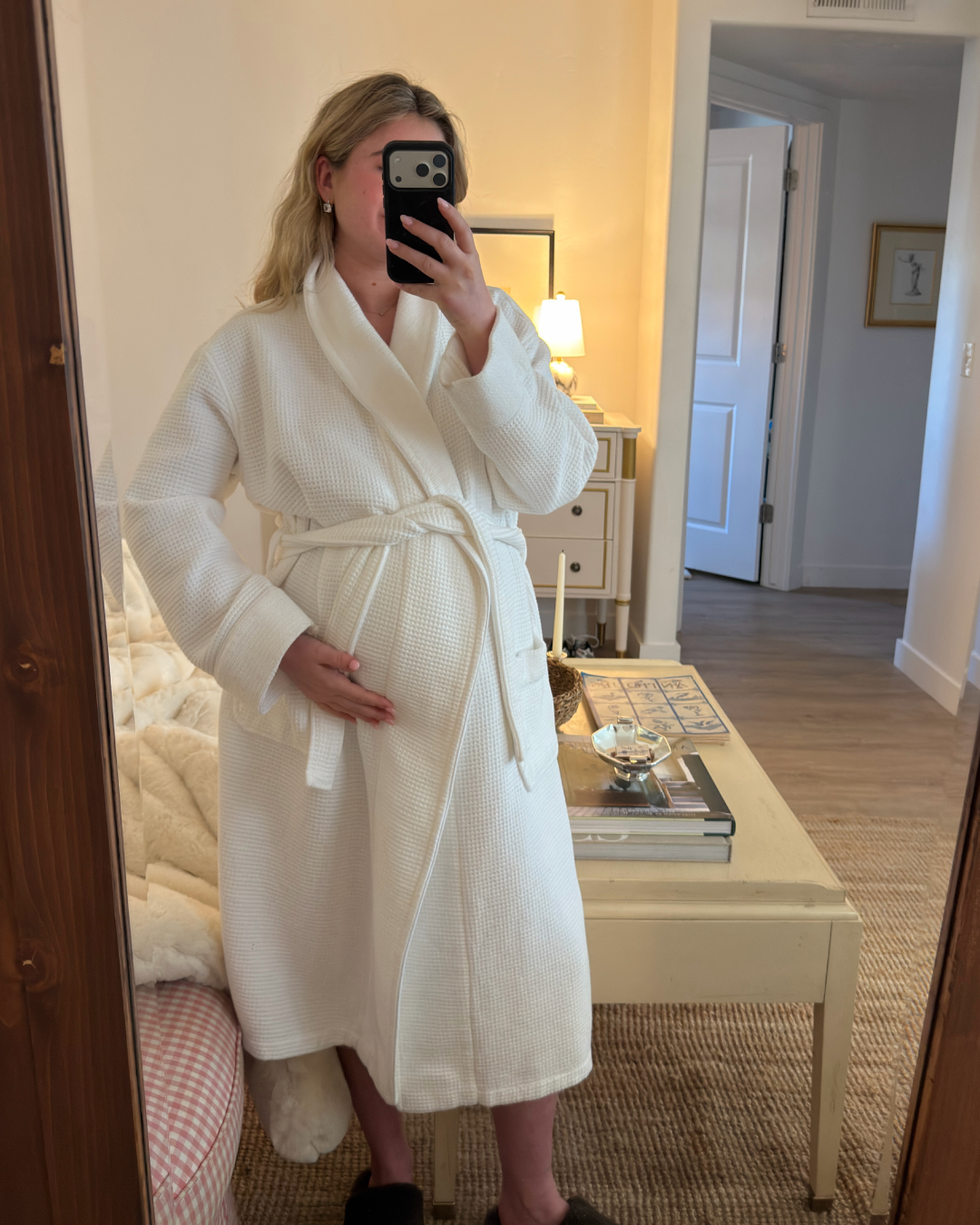 You’re changing, adjusting, and doing more than ever—your comfort should keep up.

This robe is lightweight, breathable, and incredibly soft, making it perfect for all-day wear. Easy to throw on, easy to move in, and des