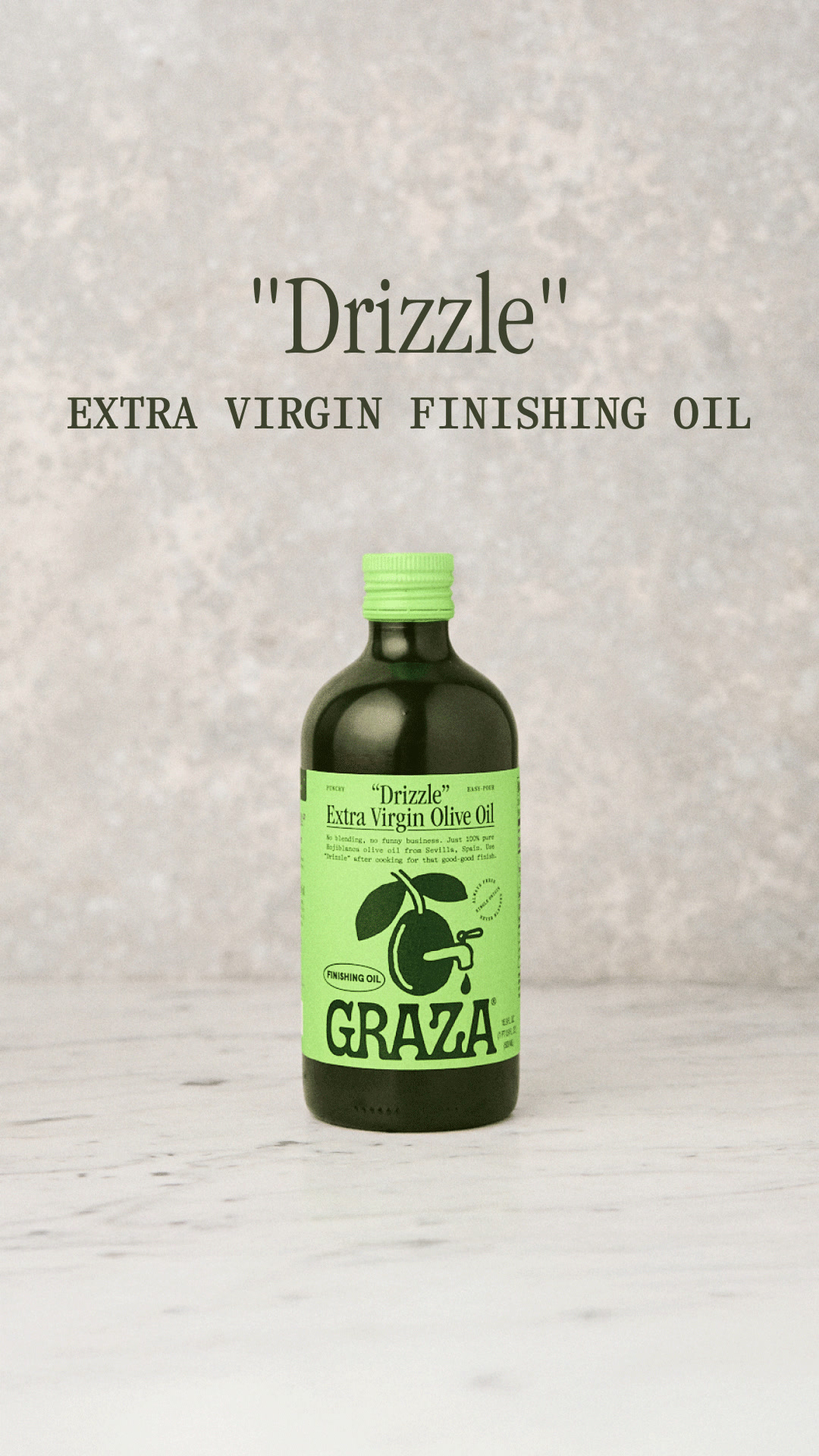 🫒 Made for eating, never heating. “Drizzle” is made from olives picked early, when the flavor is bold and the antioxidants are highest!

🫒 Adds a *pop* of flavor before you dig in
🫒 Bold & punchy
🫒 Use it for dipping, dr