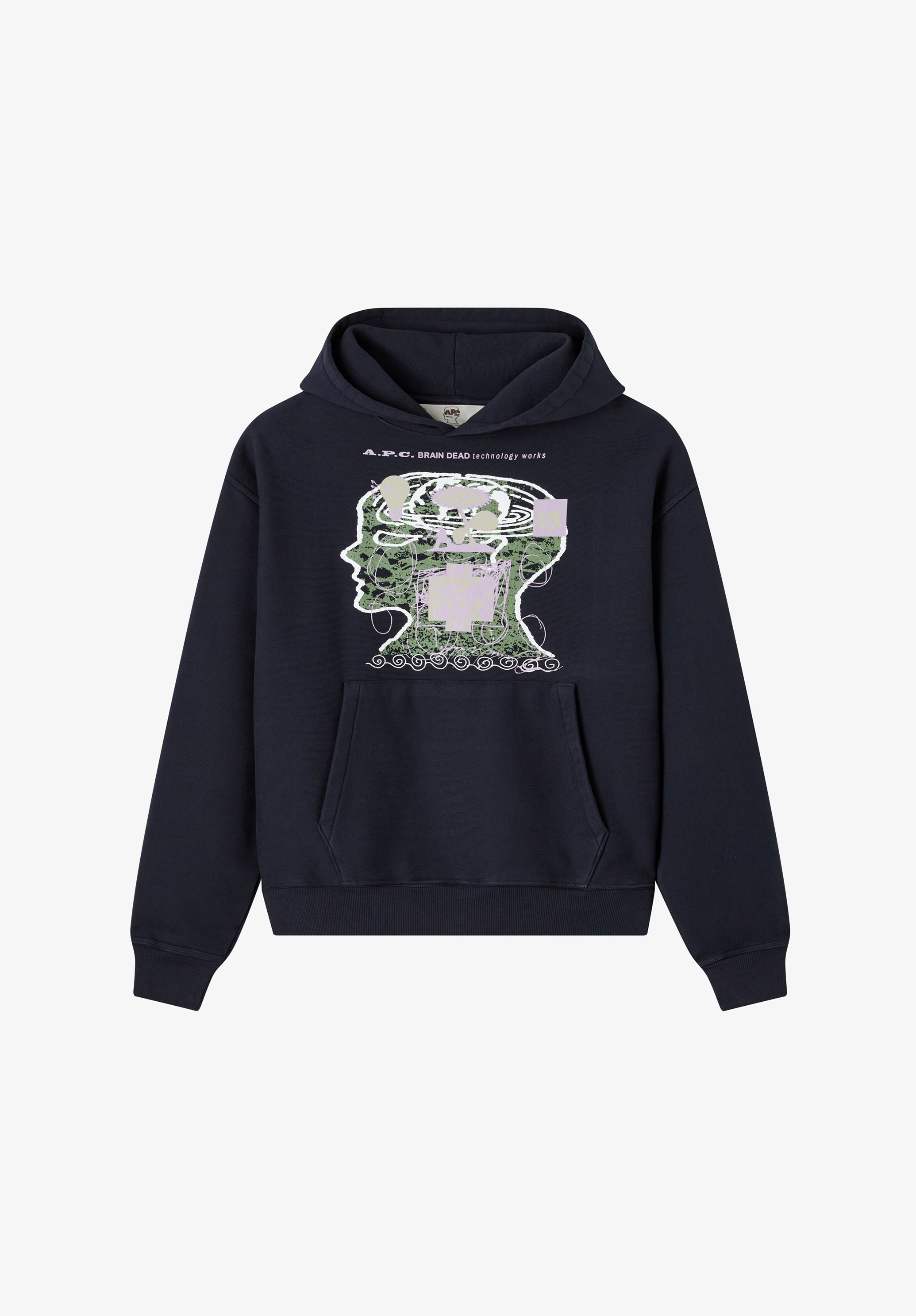 A.P.C. x Brain Dead Technology Works hoodie