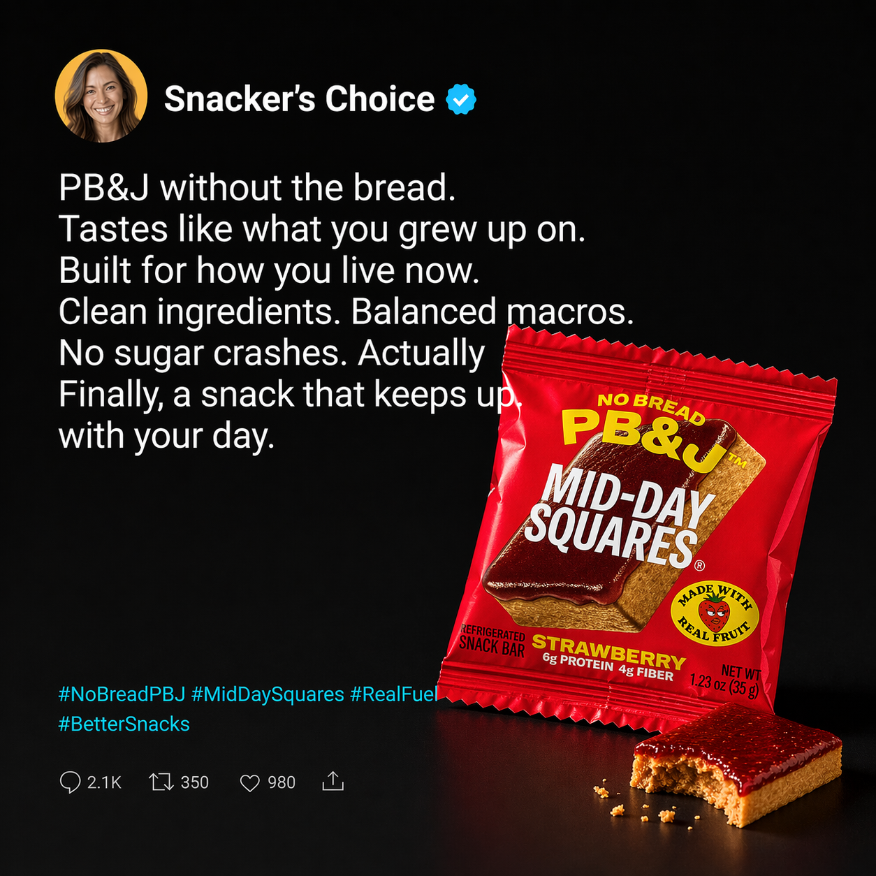 💪 NEW PB&J Flavor | Mid-Day Squares