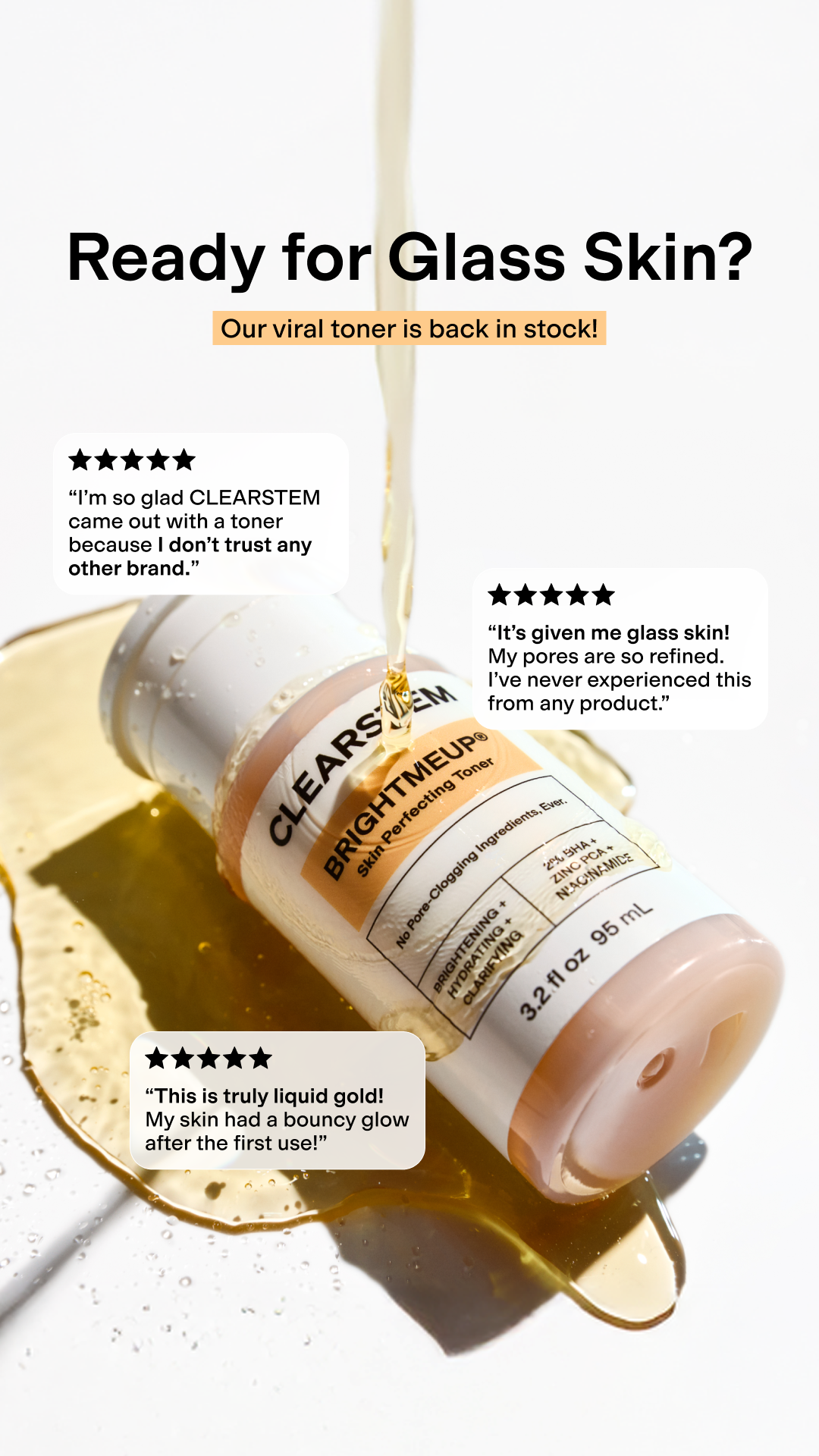 Get Glass Skin in 1 Swipe