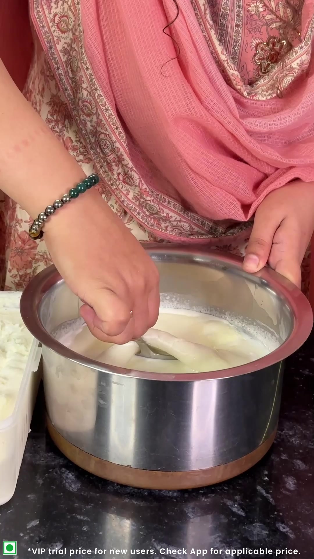Ghar pe ghee banana hai?
Start with thick, creamy Buffalo Milk full of moti malai.
Country Delight’s pure Buffalo Milk has no added water or milk powder — just pure creaminess.
Up to 40% off + free VIP trial on the app.