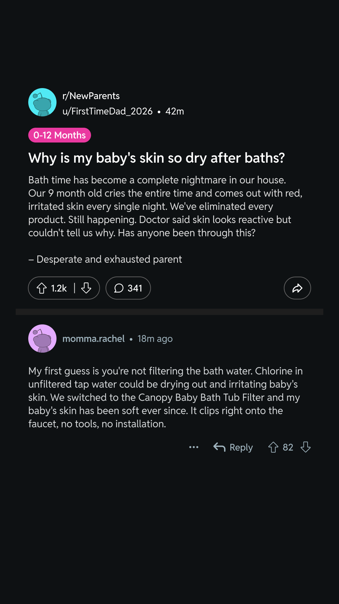 The Canopy Bath Tub Filter