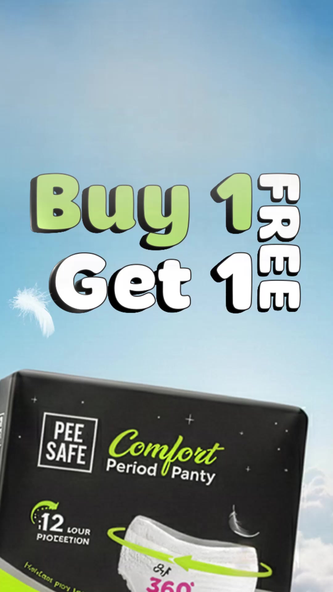 BUY 1 GET 1 FREE

Stock up on your period care essentials and get double the comfort with our exclusive Buy 1 Get 1 FREE offer. 

Don't miss out—grab your favorites today! 🛒✨