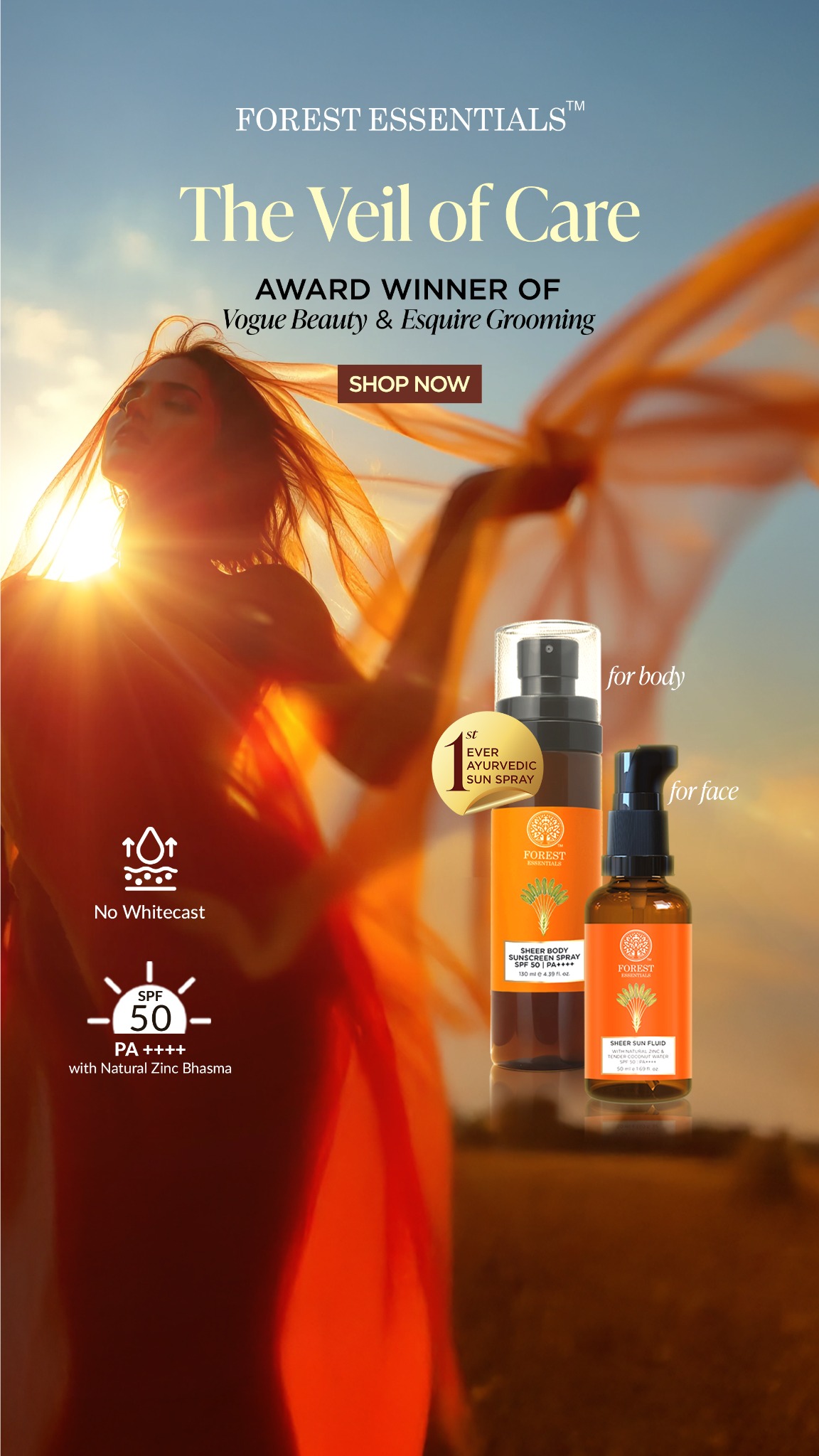 Suncare and skincare in one! Don’t forget to protect your skin before the harsh rays hit.