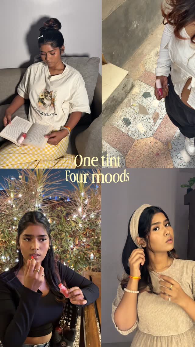 Same tint, different personalities.
Which mood are you today? 💄👇

Get this amazing Tender Tint from @theearthrhythm on Nykaa.com

#tint #theearthrhythm #fyp #explore #liptint 

[liptint, one tint four moods, trending, br