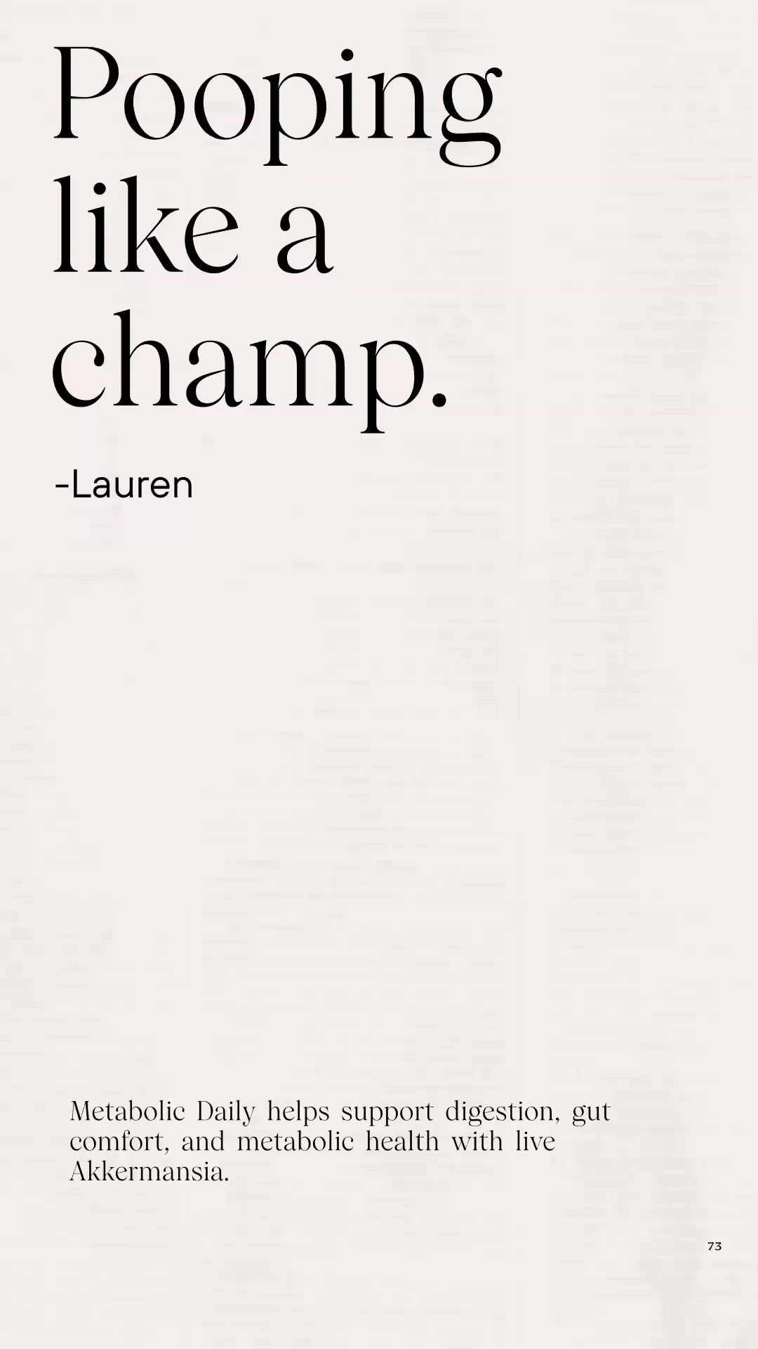 Poop like a champ.