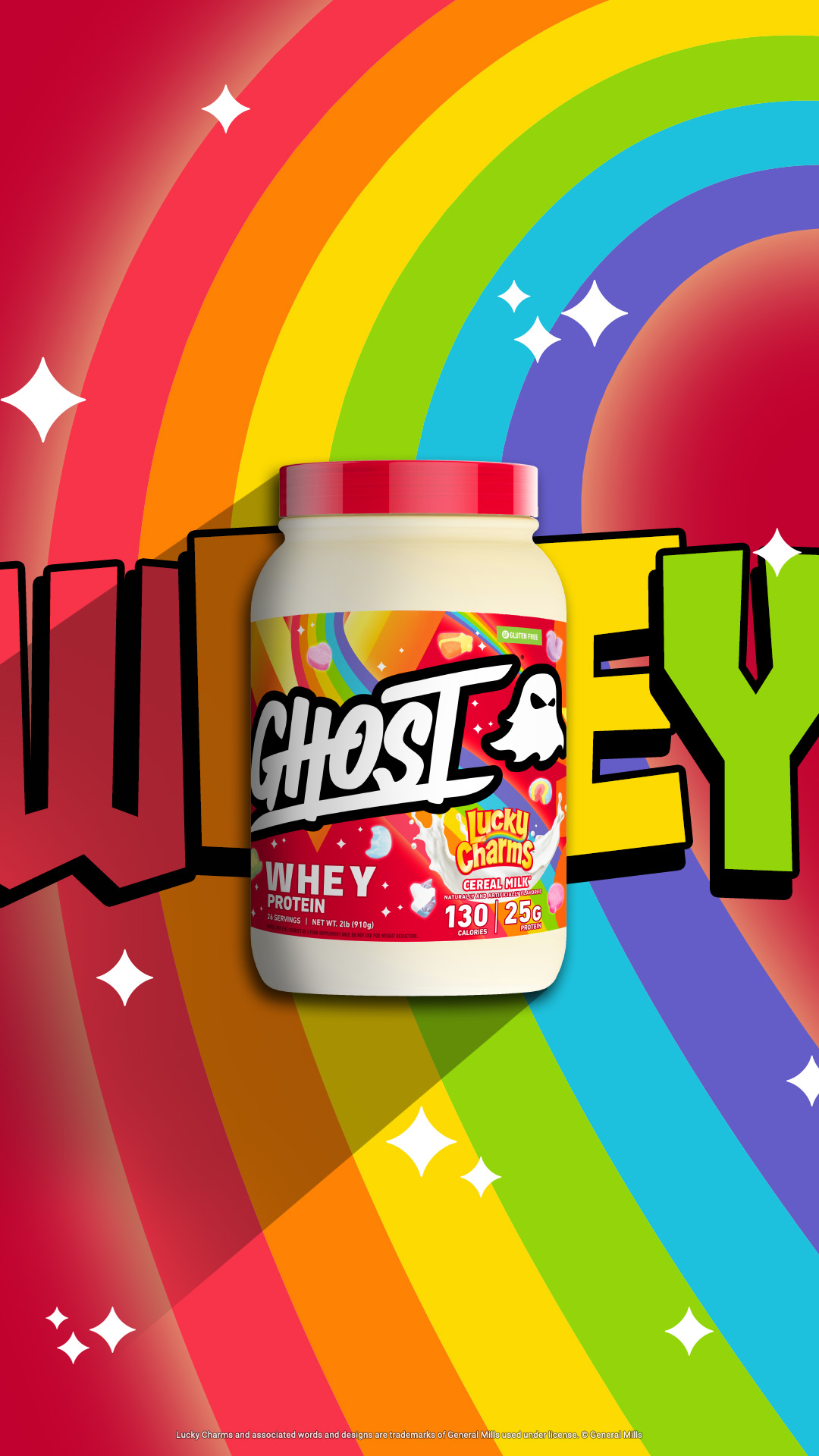 GHOST® WHEY x LUCKY CHARMS™ "CEREAL MILK®"