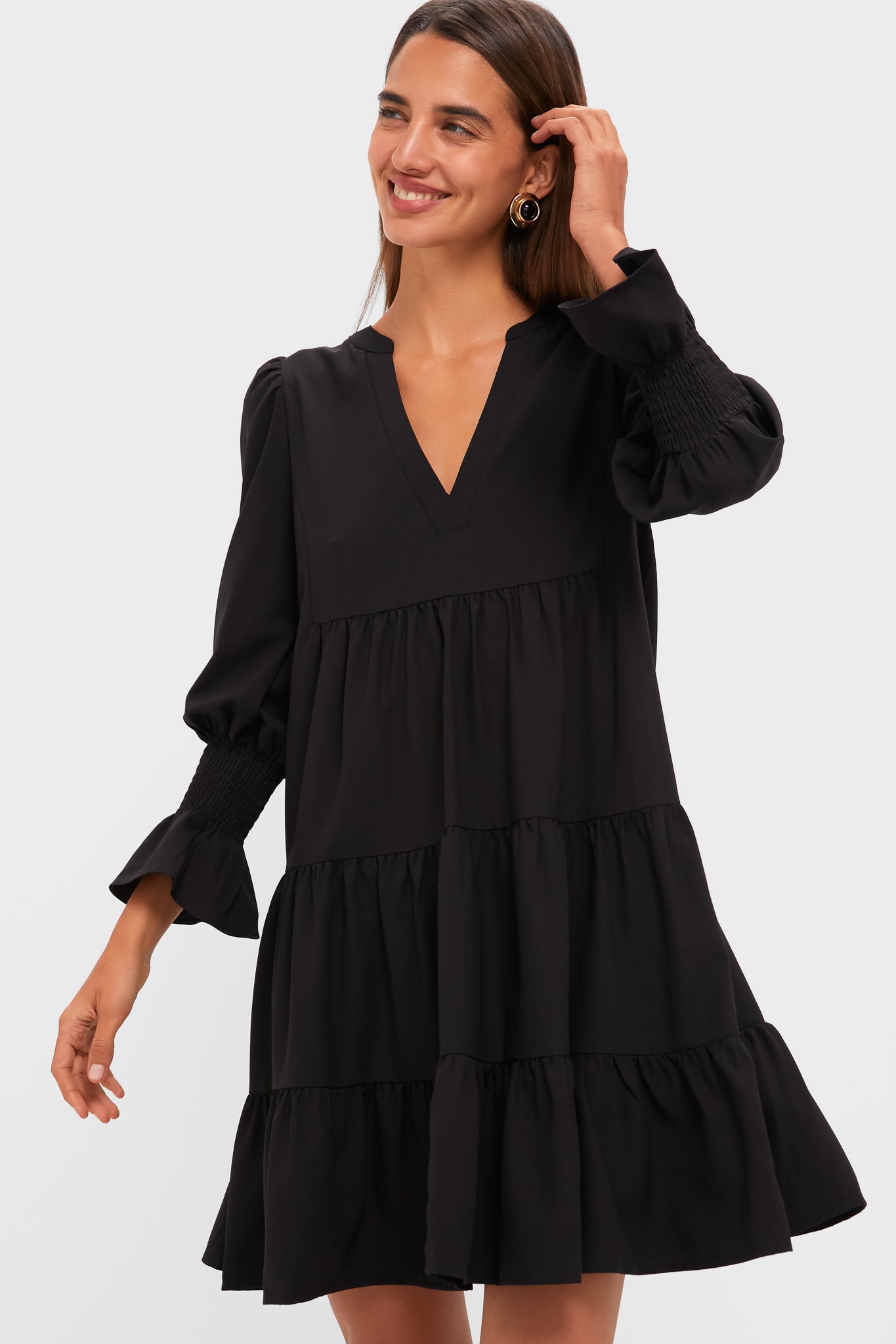 Black Crepe Kenzo Dress Pomander Place