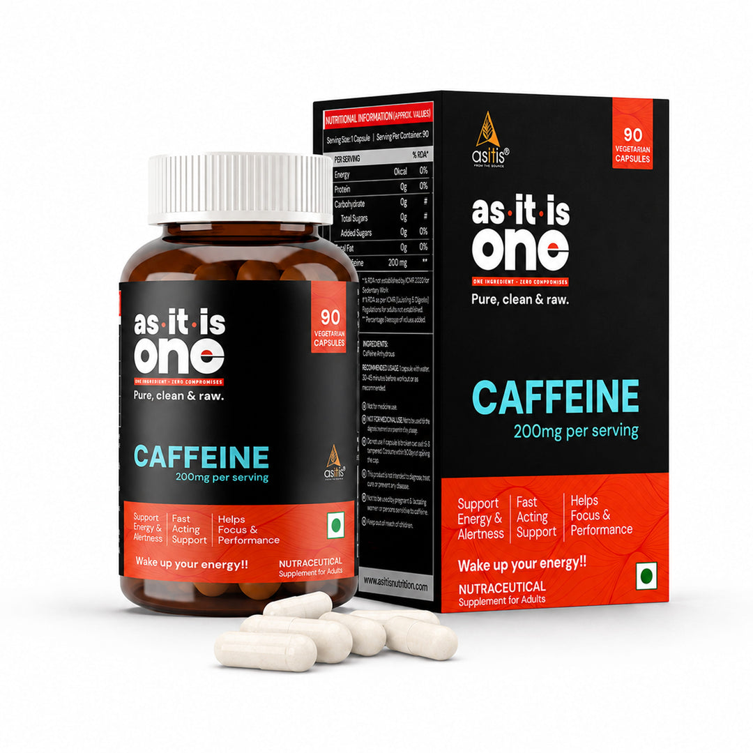 AS-IT-IS Caffeine Capsules - 200mg
