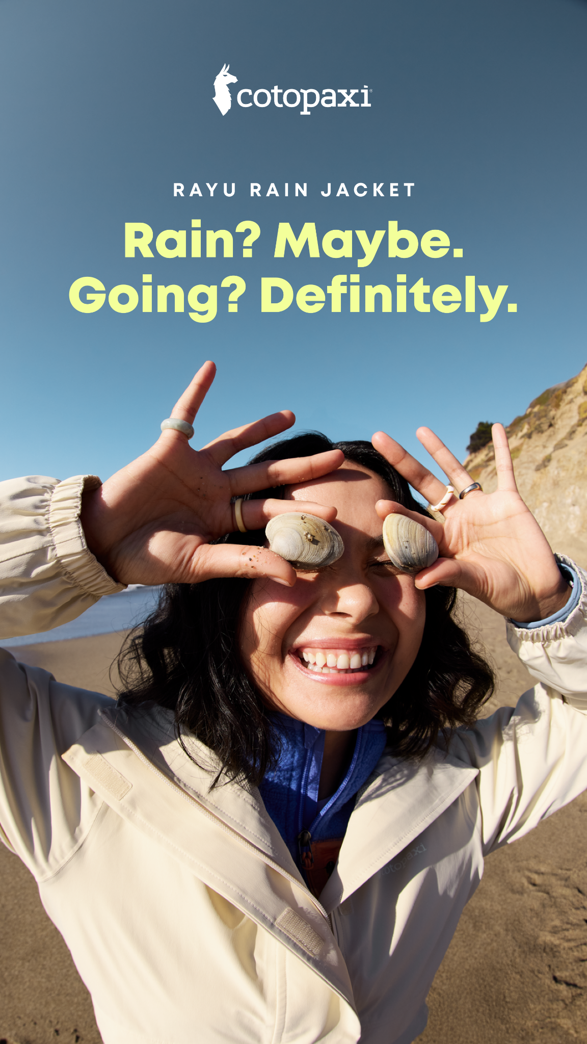 Rayu is the perfect match for those “might rain, might not” days. Lightweight, packable, and perfect for showers that catch you mid-adventure.