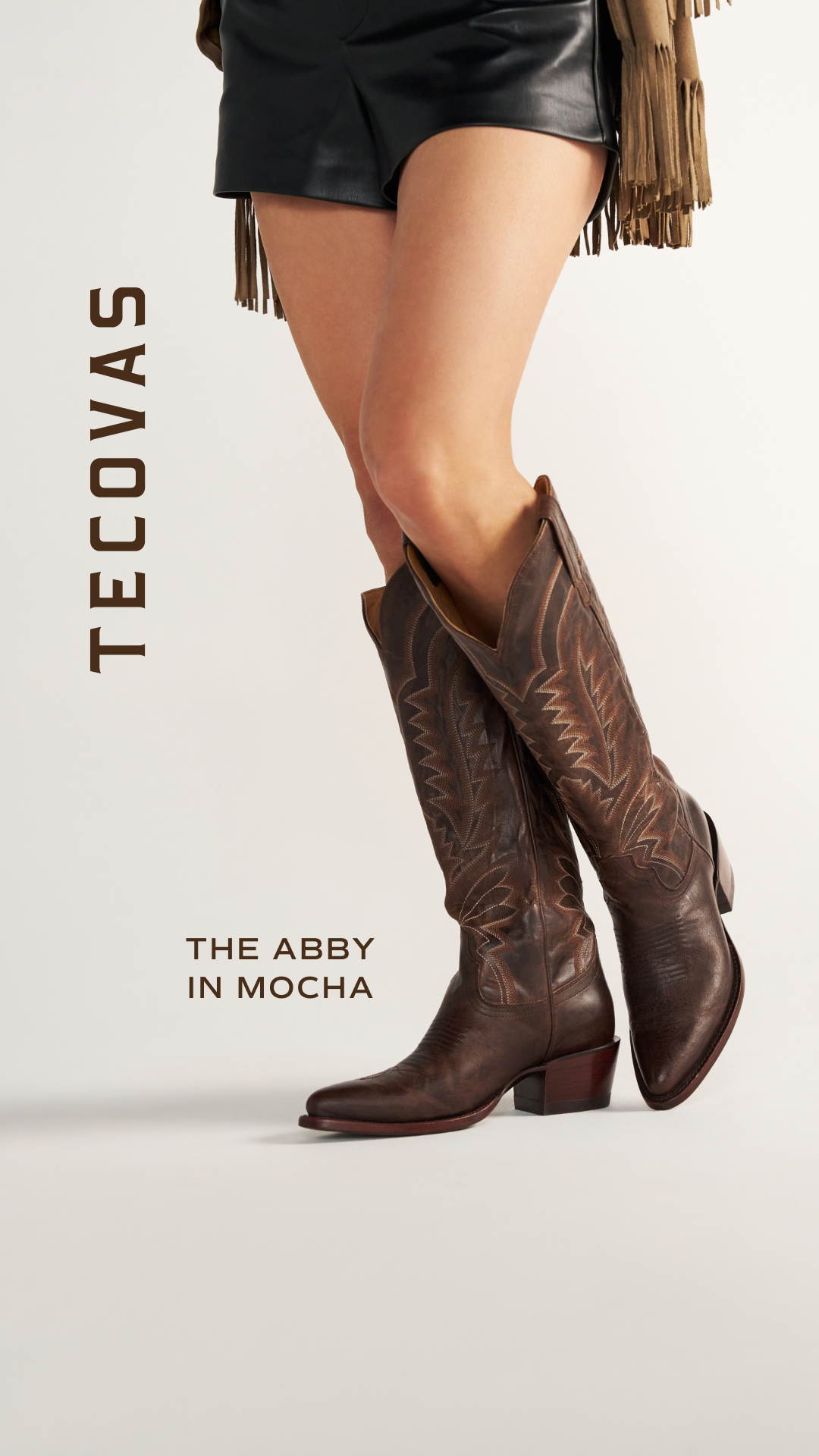 A sleek stunner, The Abby in Mocha.