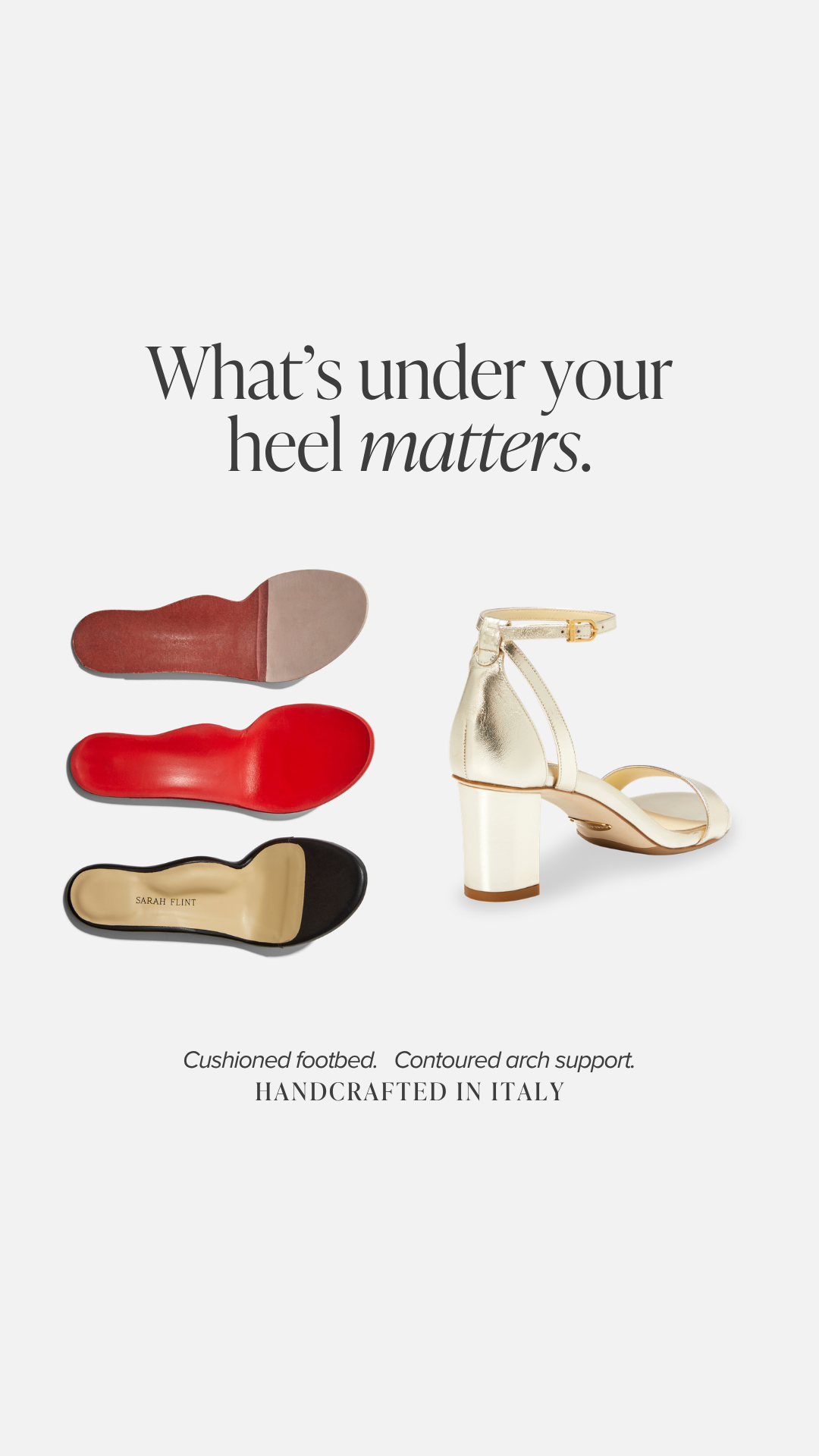 No more “beauty is pain.” Our shoes never make you choose between impeccable style and unbelievable comfort. Use code: PERFECTPUMP100 for $100 off your first pair.