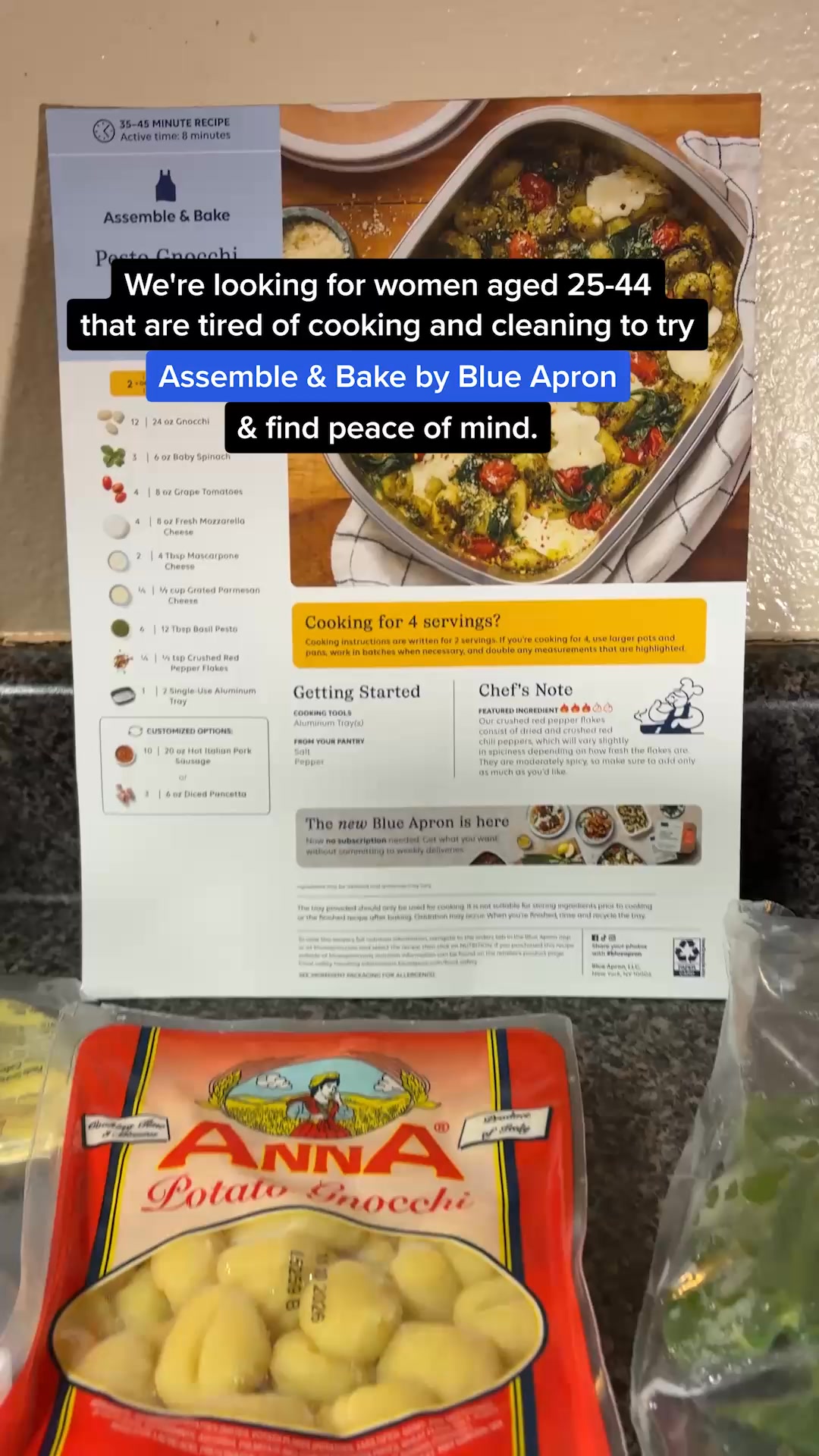 😋 Take up to 50% off + free delivery across your first 3 orders*. Use Code: DELICIOUS50 😋

Ditch the cooking chaos and enjoy Blue Apron's chef-designed, one-pan meals! Just assemble, bake & enjoy - no subscription needed