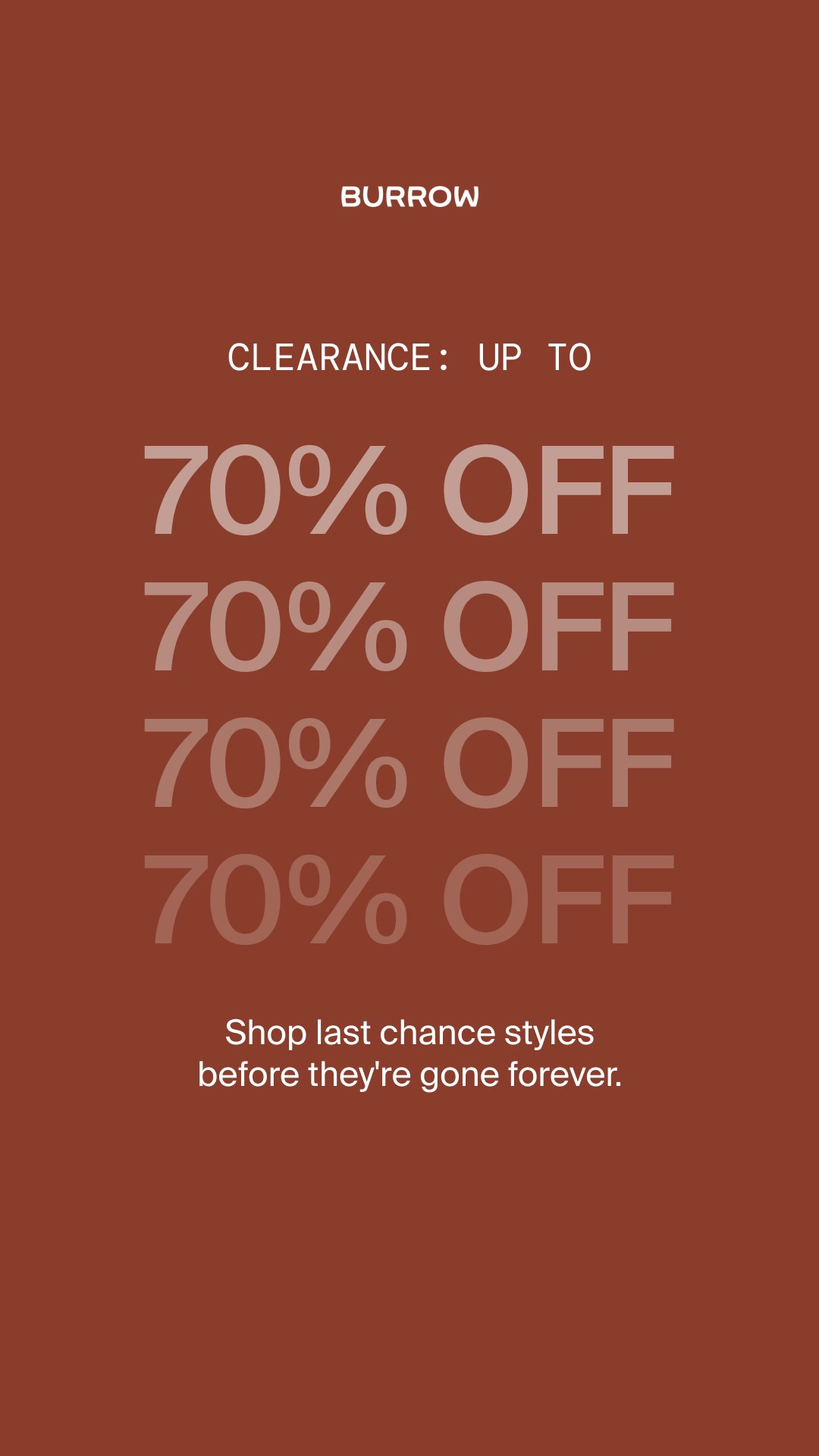 Last chance to shop styles you love—up to 70% off. Modular, comfortable furniture built for real life, before it’s gone.