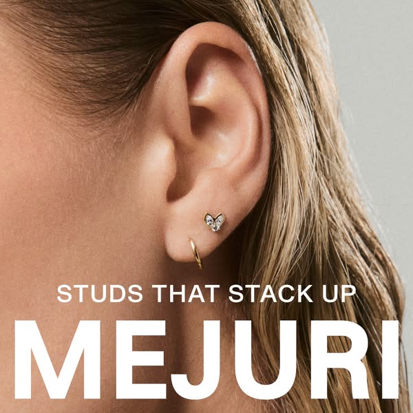 The studs you’ve been waiting for. Lab grown diamond accents that shine solo and sit pretty in a stack.