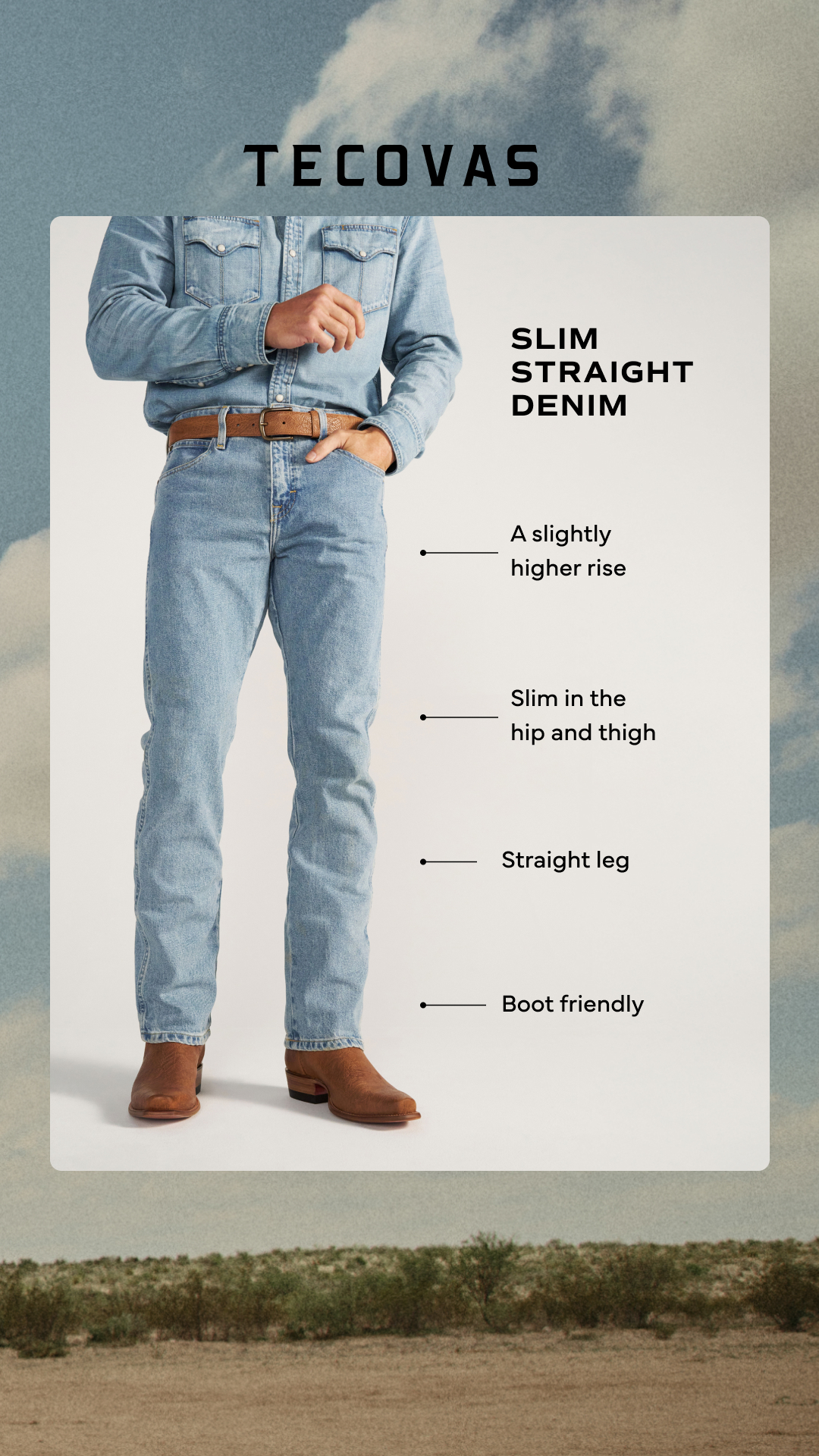 The New Slim Straight. Lightweight, breathable, and softer than any jean you’ve ever worn.