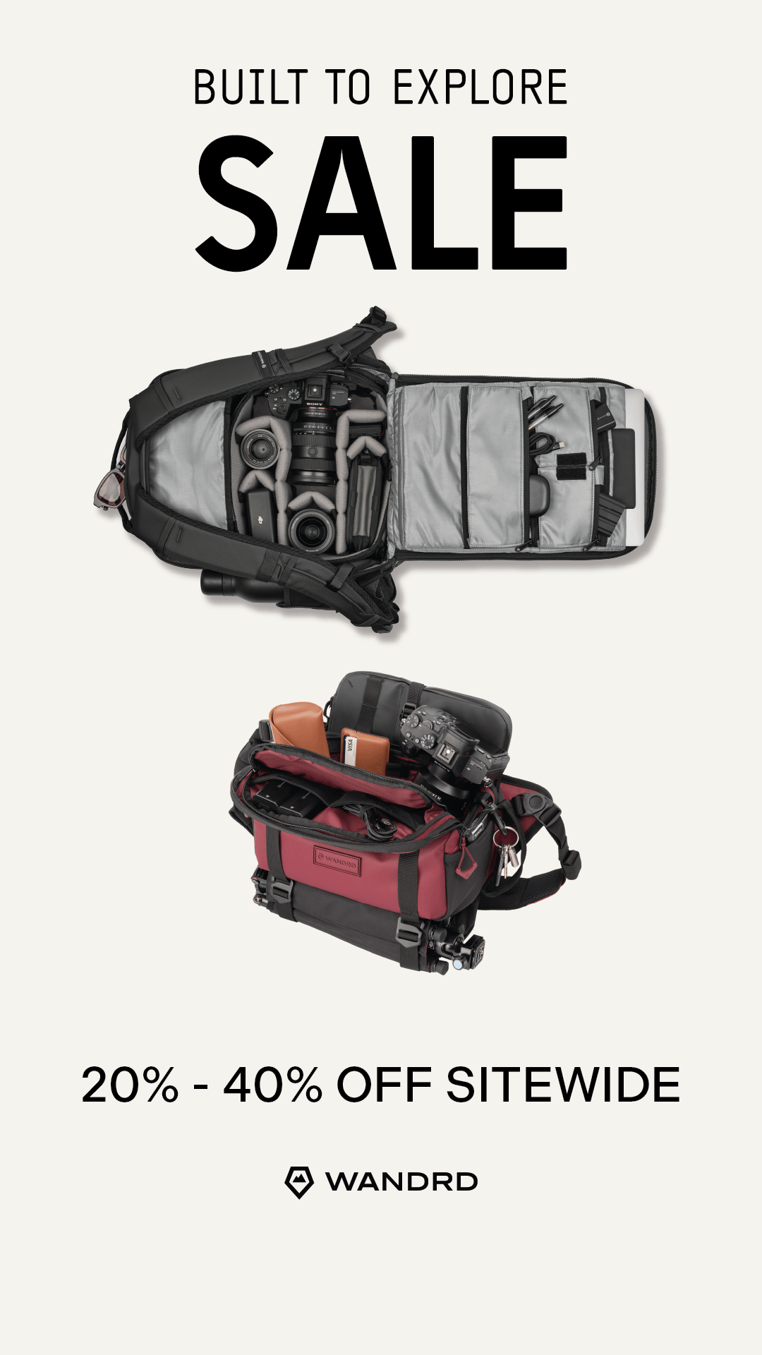 Gear Built to Go — Up to 40% Off