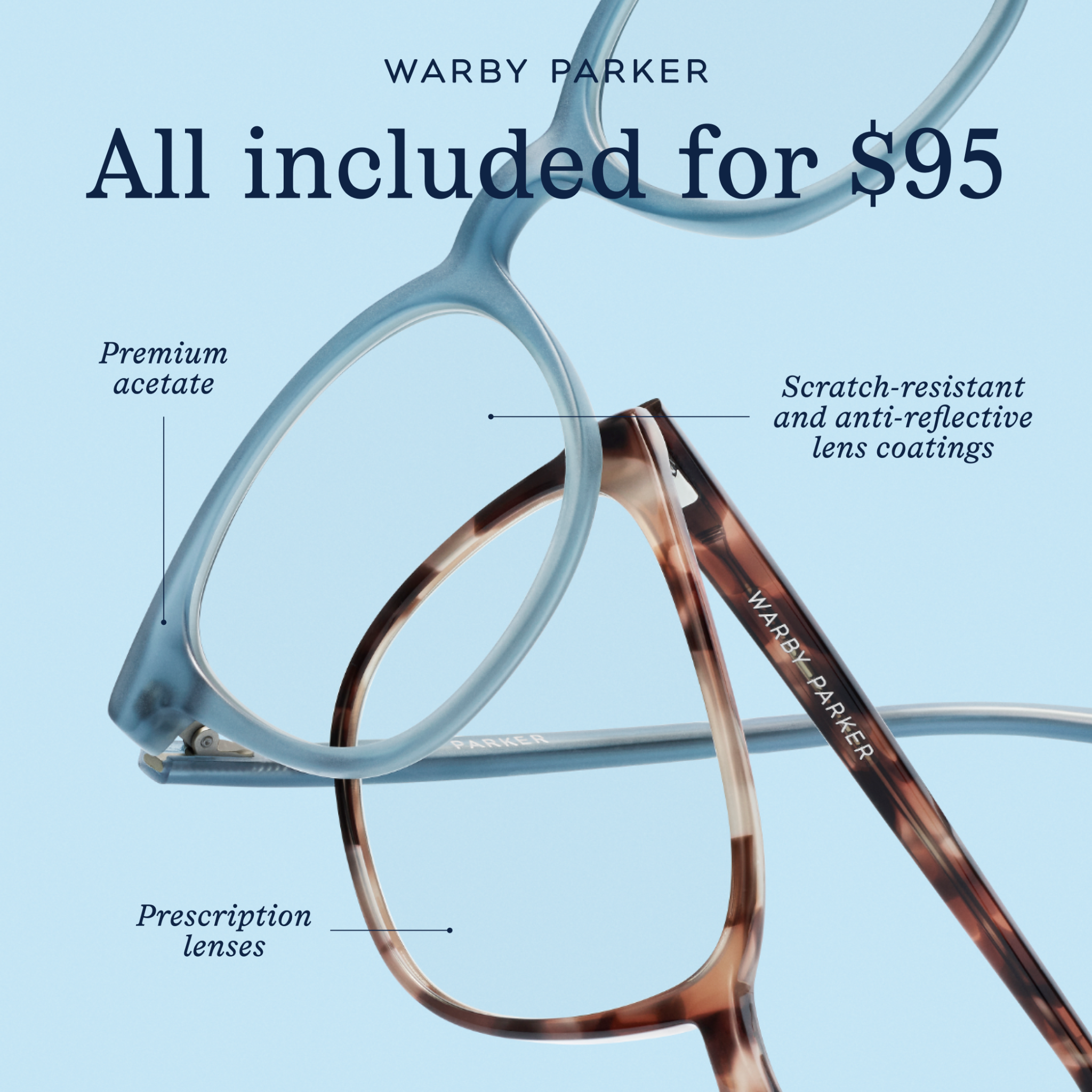 Warby Parker live Meta ad creative