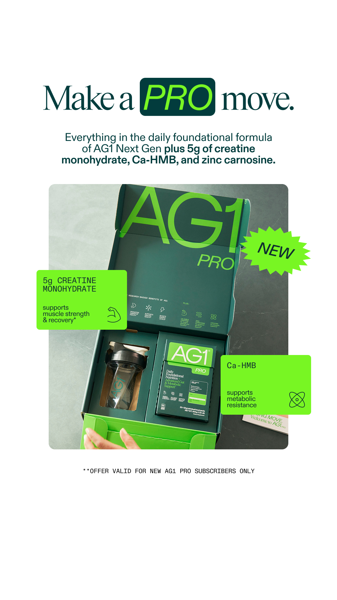 Your AG1 Pro Journey Starts Here