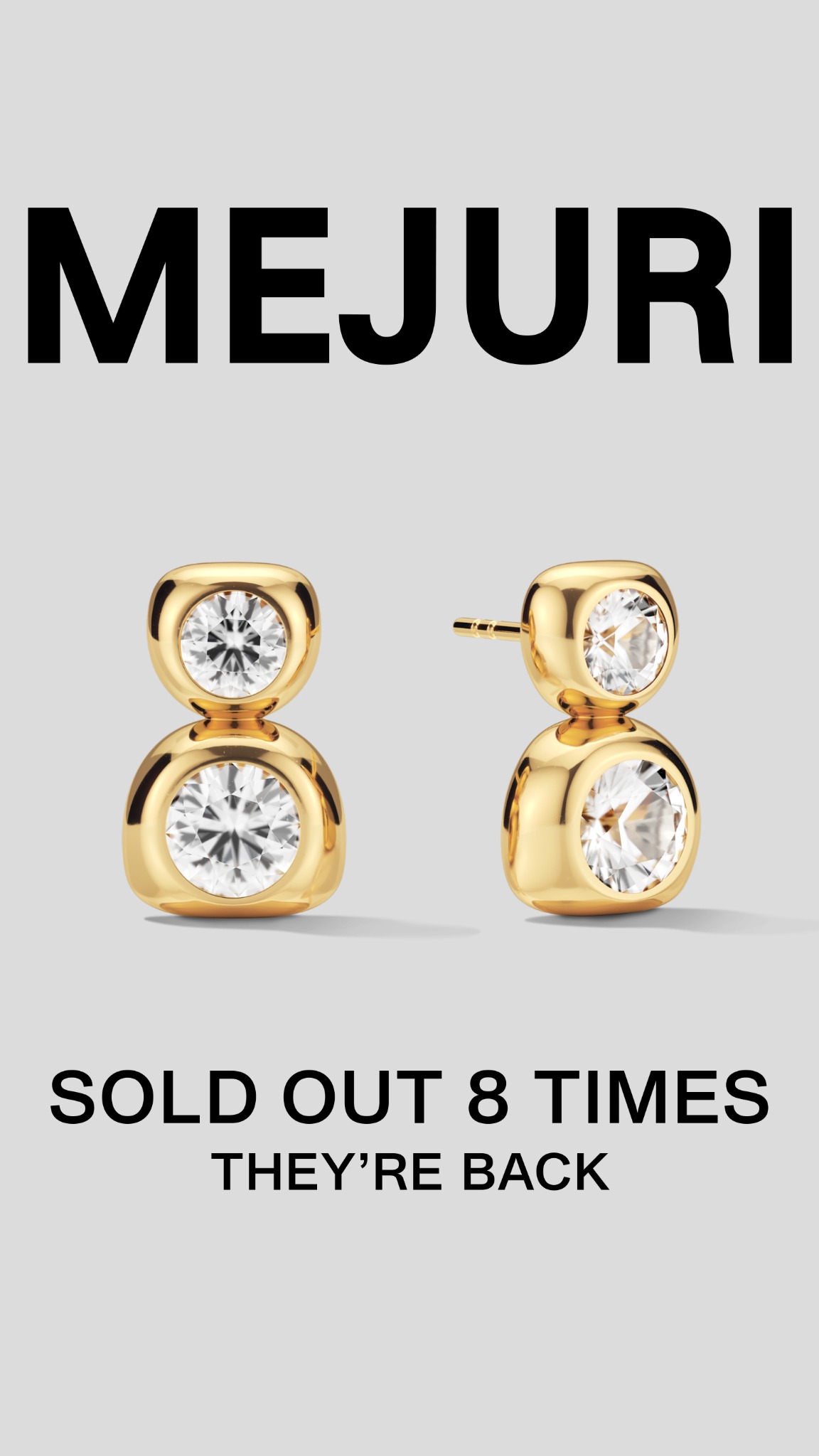 The Inés Studs are back. Statistically speaking, they won’t be for long. Secure our most high-demand earrings.