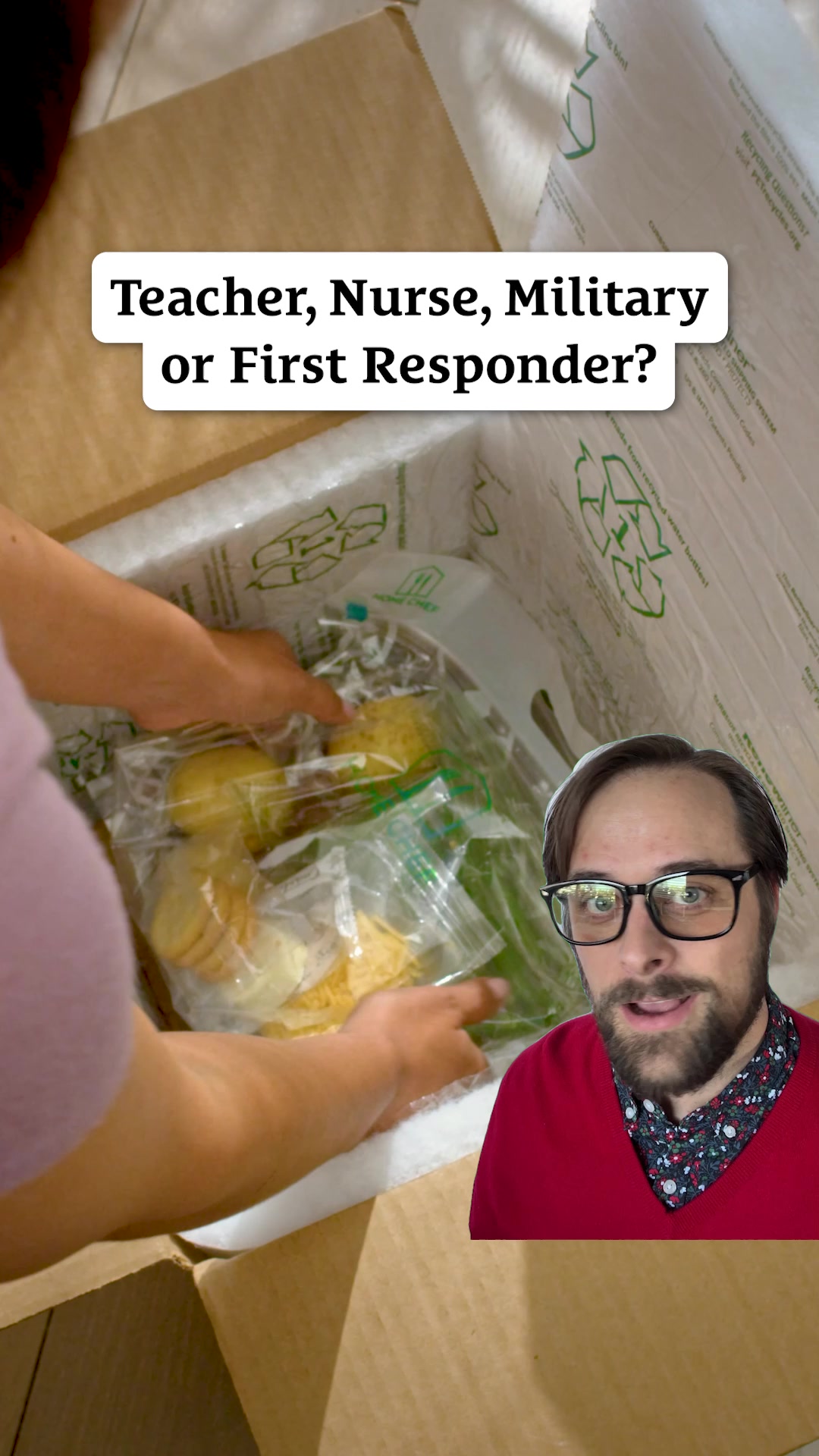 Yes. THIS deal is once in a lifetime, literally. If you're a teacher, doctor, nurse, hospital employee, military, or first responder, get 50% your first box and a 10% off LIFETIME discount. 

Oven-Ready & Fast & Fresh Me