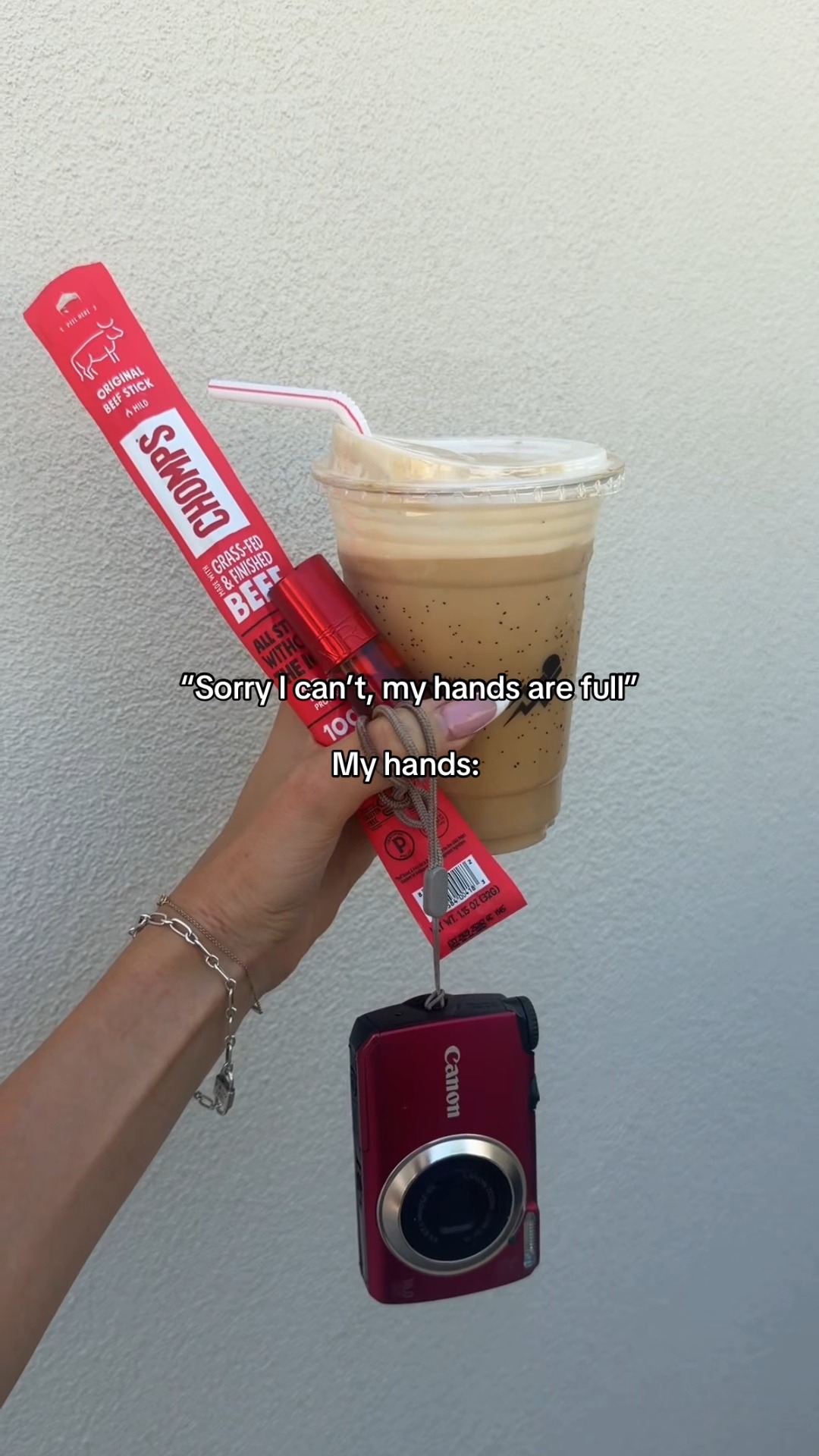 The power of the girl grip.