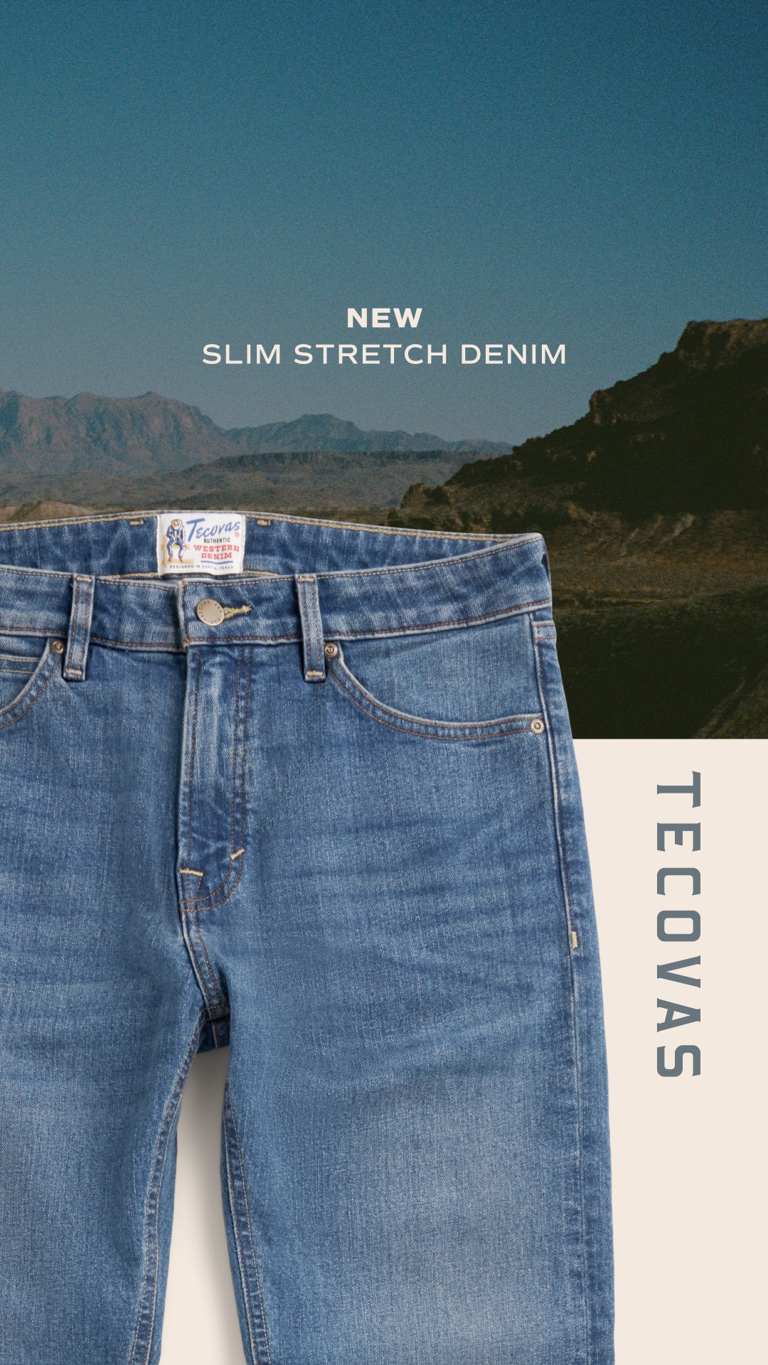 Introducing the new Slim Stretch Denim. A refined fit with a clean, narrow leg and effortless versatility.