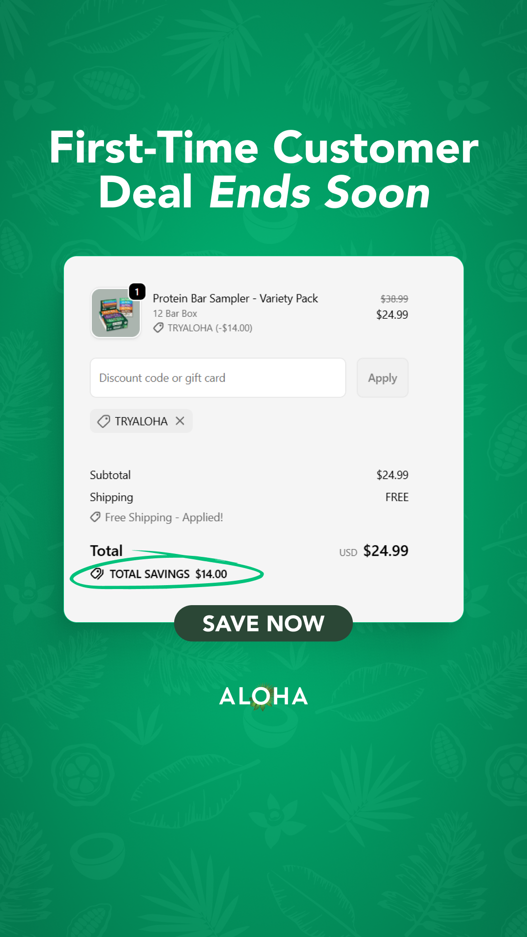Exclusive First Order Promotion