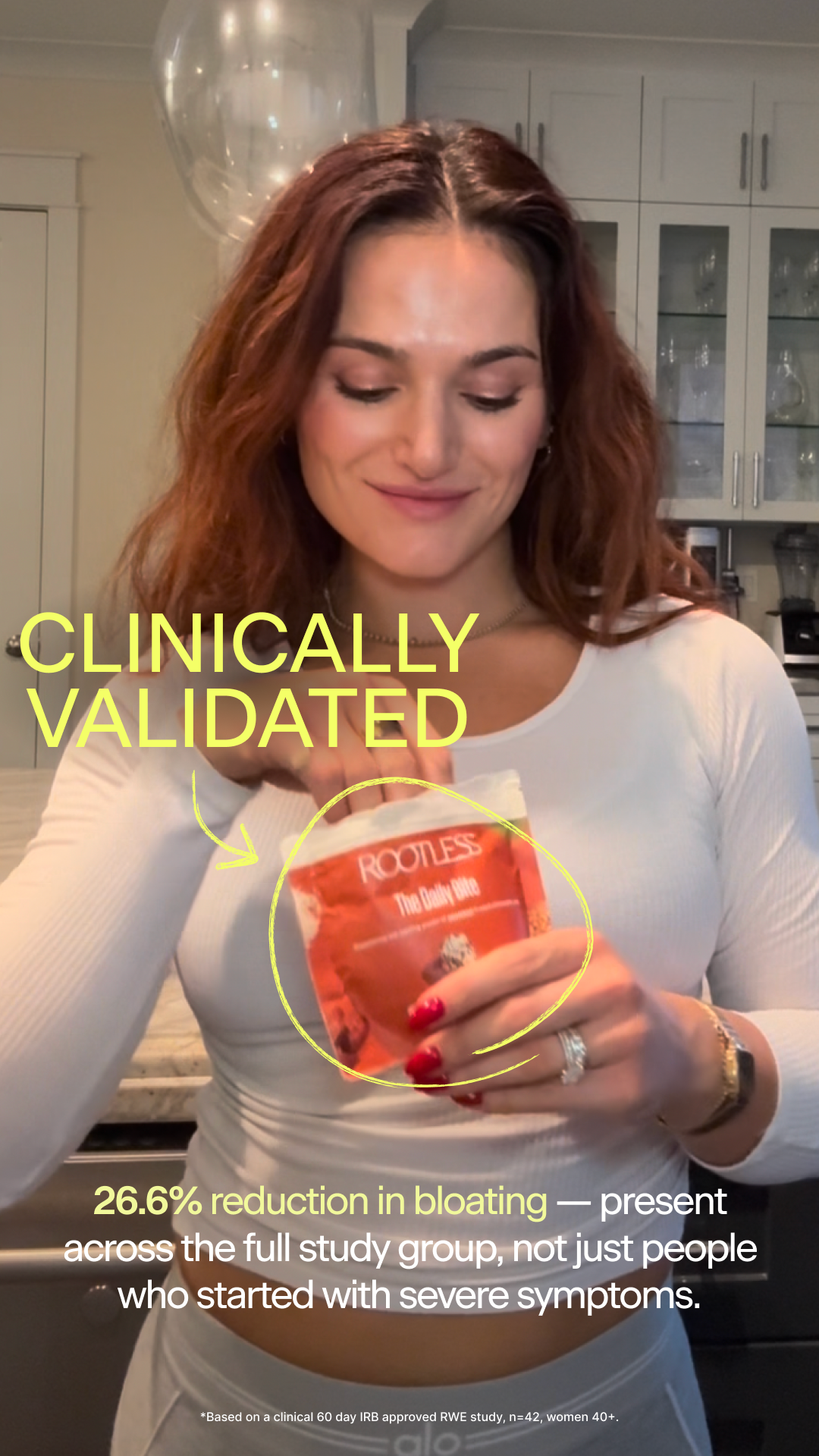 Clinically Proven: 26.6% Less Bloating