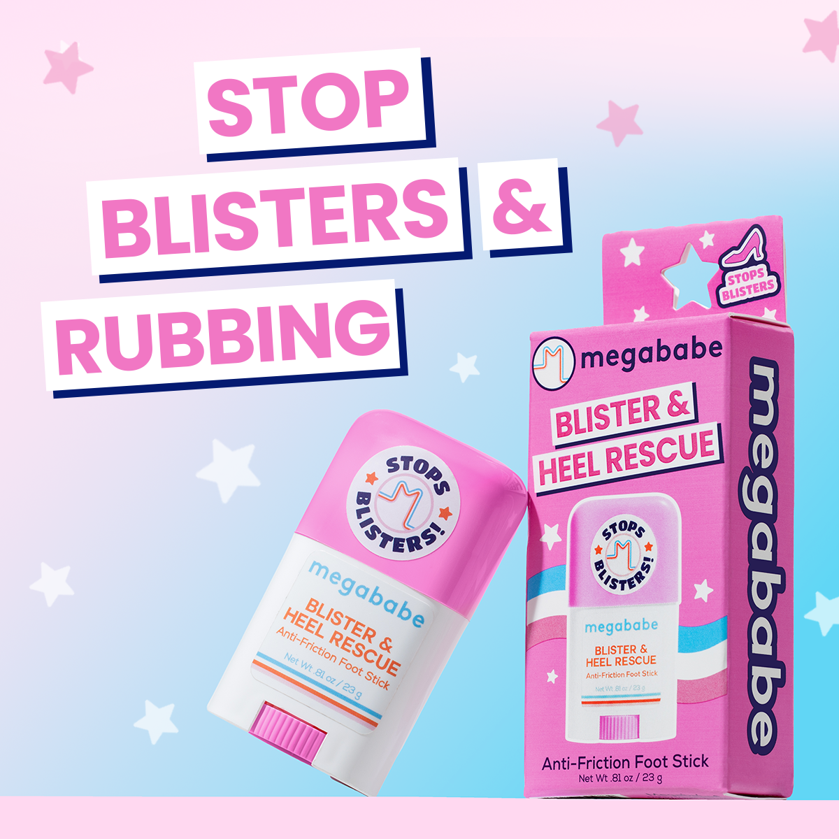 Blister & Heel Rescue is the anti-friction stick your feet have been waiting for. 👟🩹