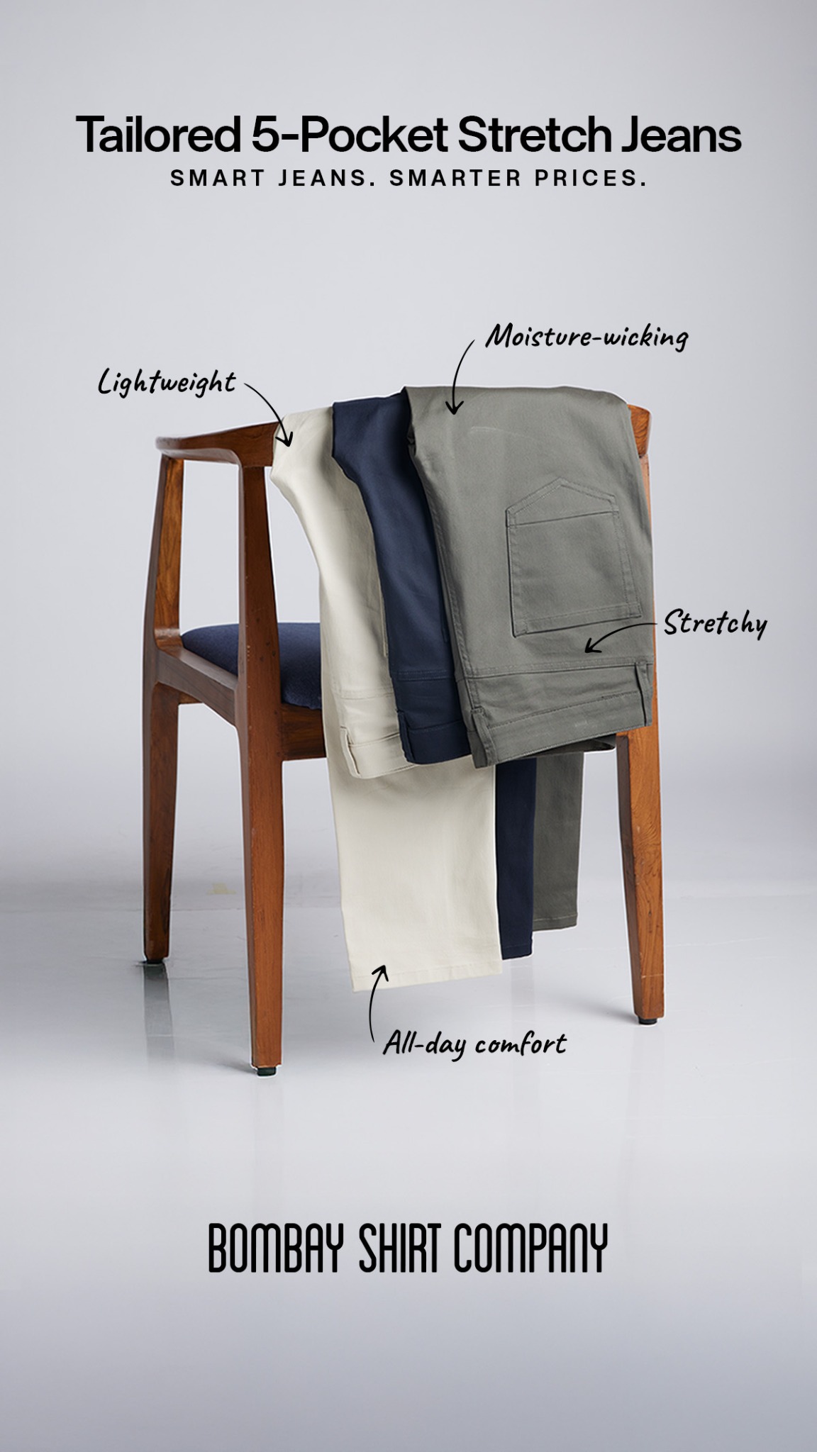 Jeans that feel like a comfy pair of pants? Yes please. With added stretch + a lightweight feel, these jeans do it all.
