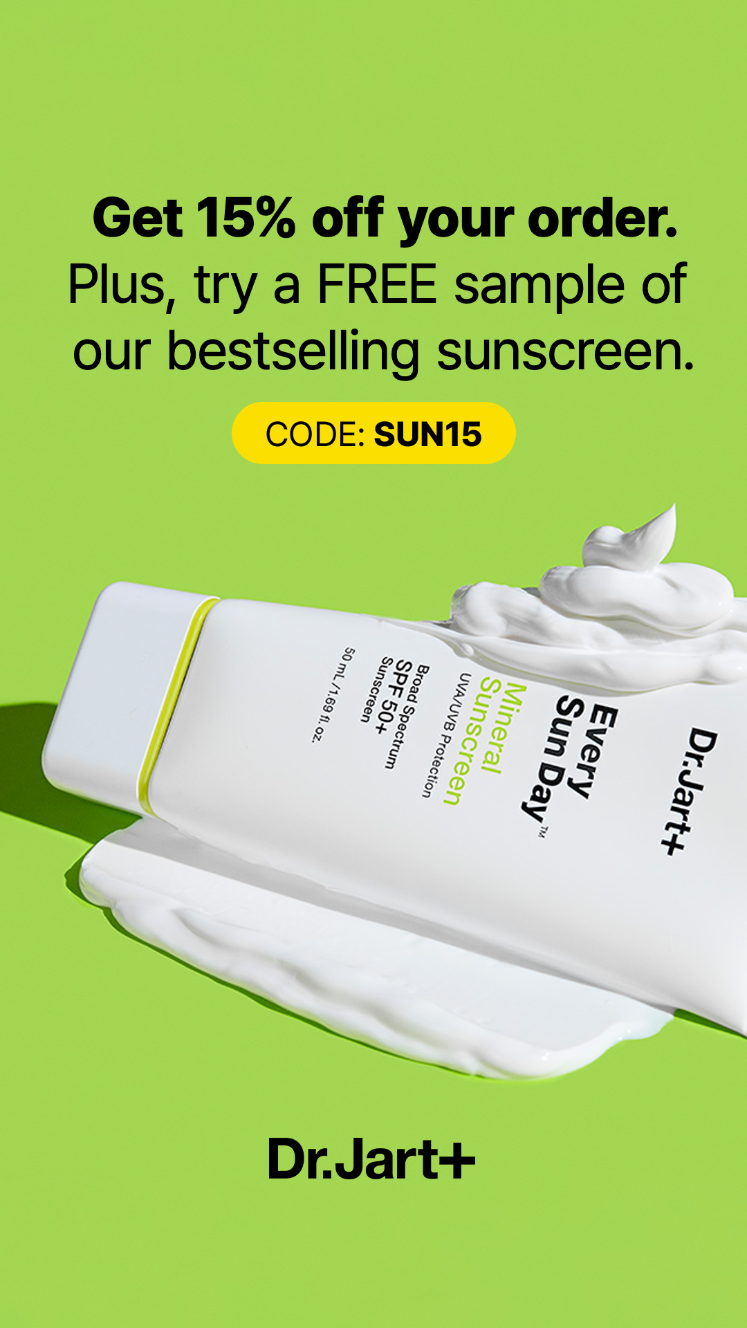 15% off + FREE Sample