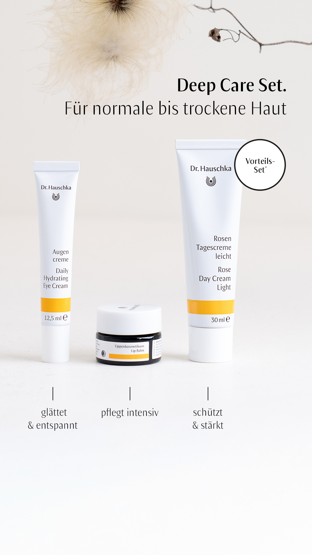 Jetzt im Vorteilsset - Deep Care Set Dr. Hauschka