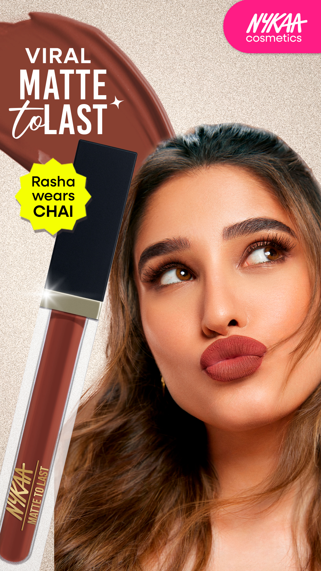 Say goodbye to lipstick reapply! 🚫 
Intense pigment in every shade
Transfer-proof finish for all-day wear
Unleash your bold side with Nykaa Cosmetics Matte To Last Liquid Lipstick! 💋
