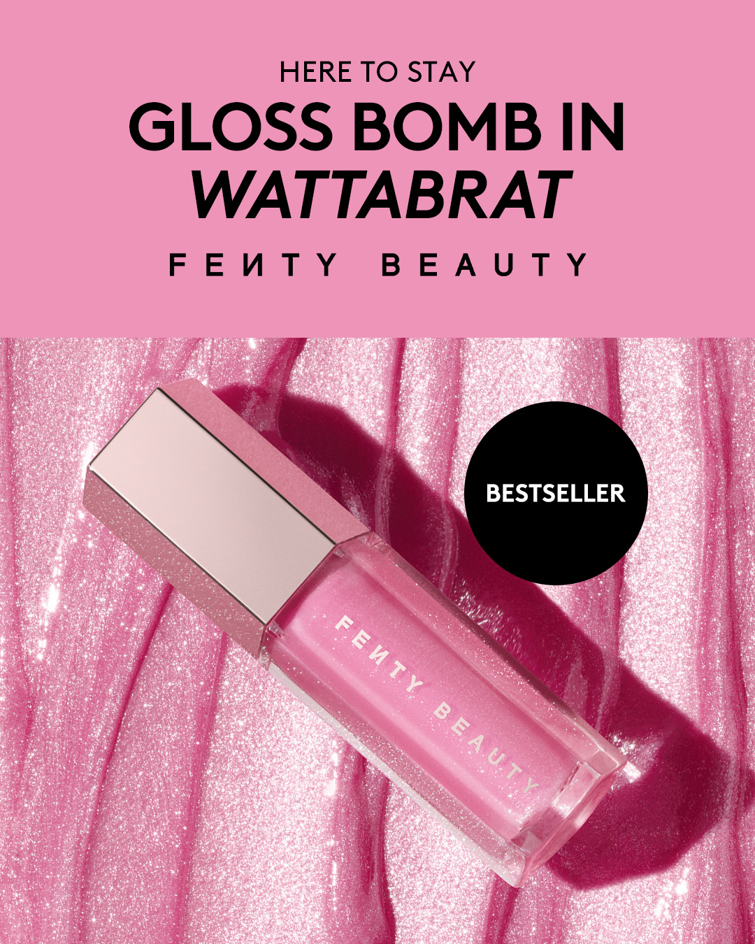 The Gloss Bomb shade inspired by our fam-fave Killwatt highlighter is here to stay. 💖 Get your pink lip drip now. 🛍️