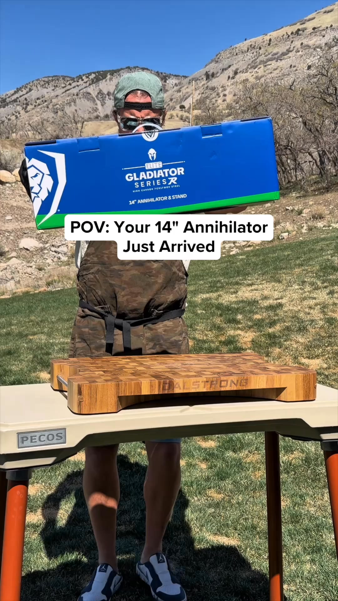 Get the Gladiator Series "Annihilator" Cleaver with a FREE premium wood stand & protective sheath. 

Only while stocks last! This 14" powerhouse cleaver is built to break bones yet sharp enough to slice.