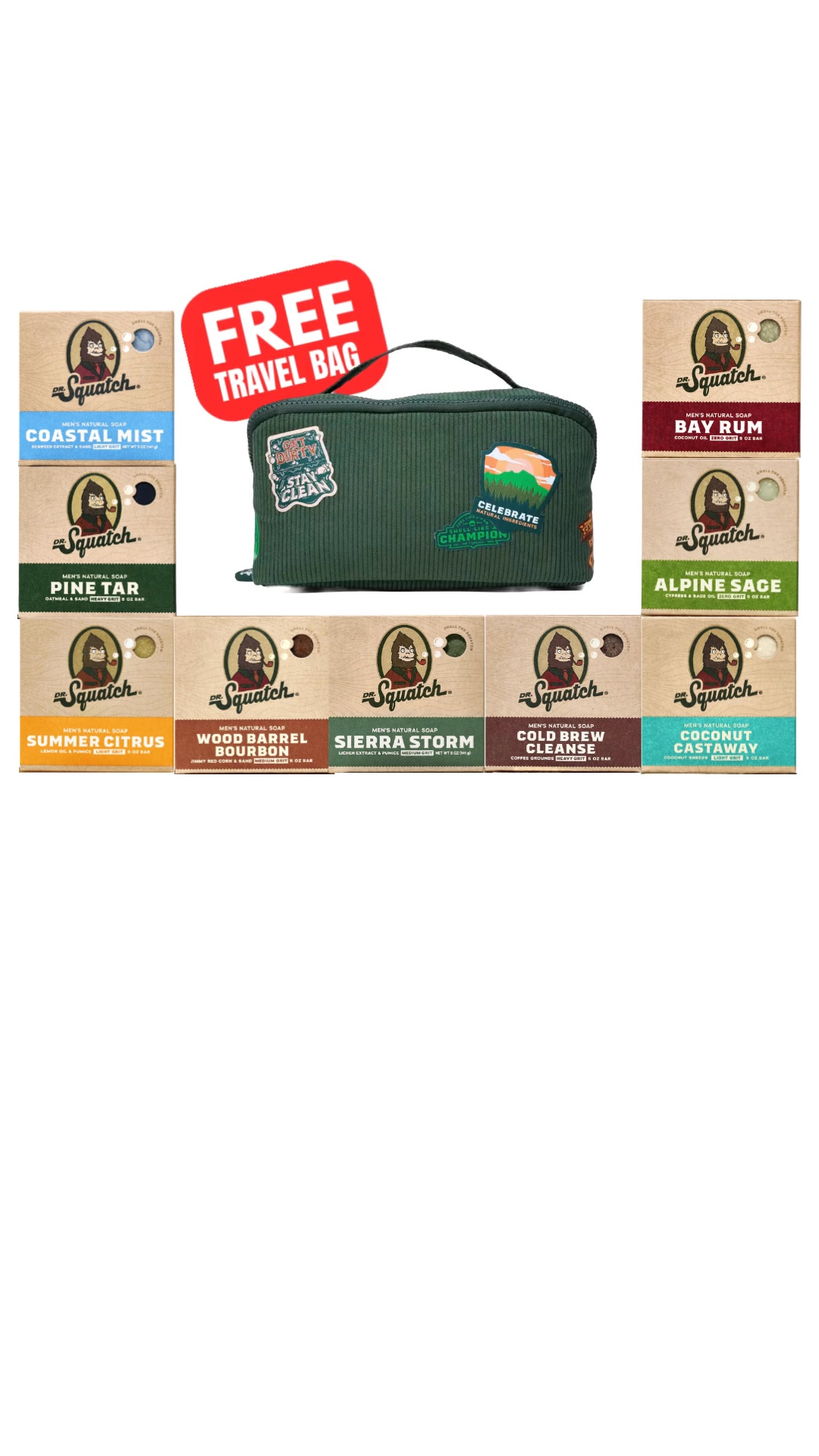 FREE TRAVEL BAG + 39% OFF | 9-Pack Soap Bundle
⭐⭐⭐⭐⭐ Tens of thousands of 5 star reviews

🤑 39% OFF sale ends soon!
🧼 Stock up on 9 signature soaps to get a FREE travel bag ultimate bundle!
🔗 New customers only, click he