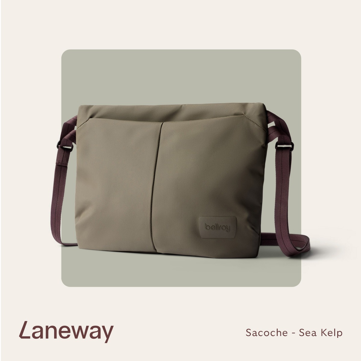 Introducing: Laneway Sacoche. Minimalist crossbody. Clever take-anywhere functionality wrapped in an understated aesthetic you can wear with almost anything. ⁠