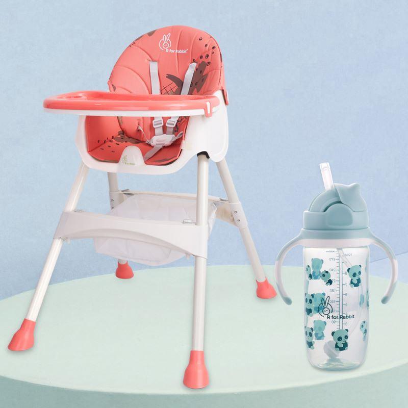 Sugar Doodle High Chair & Bubble Sipper Bottle: Perfect Combo