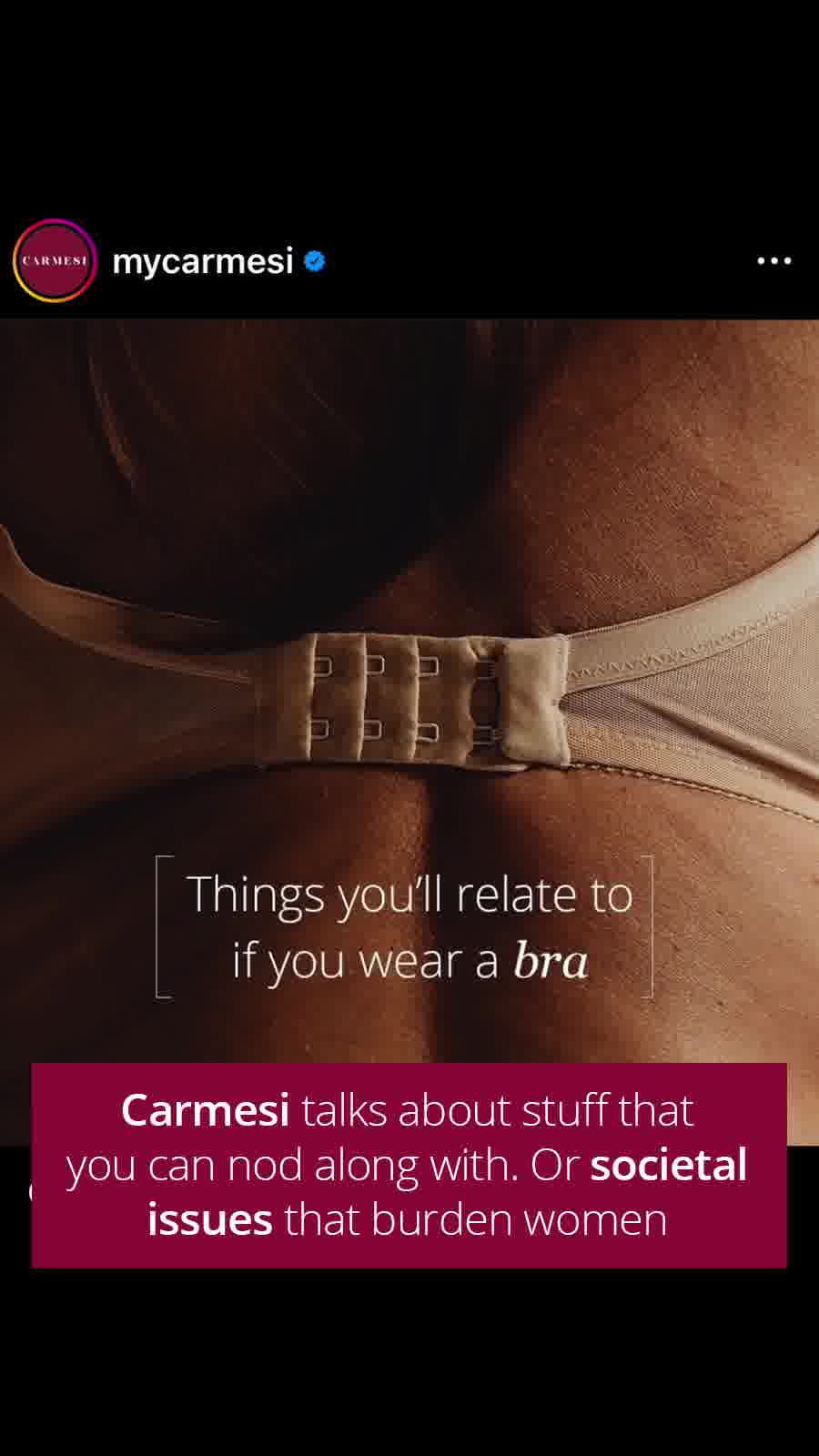 Follow @mycarmesi for information on feminine health and how to smash the patriarchy!